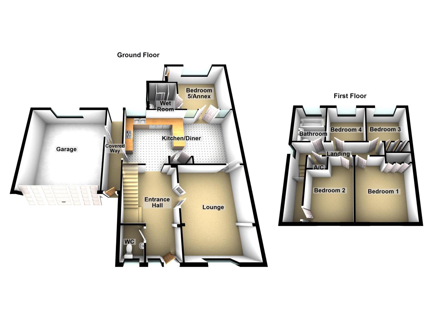 4 Bedrooms Detached house for sale in De Verdun Avenue, Belton, Leicestershire LE12