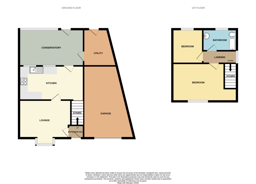 25 Broadleys, Clay Cross, Chesterfield floorplan