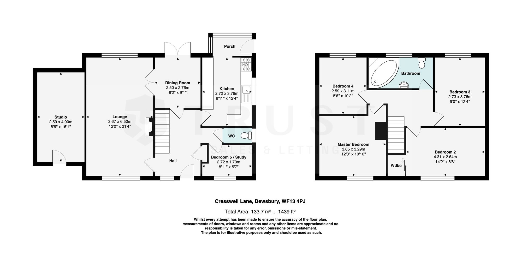 31 Cresswell Lane, Dewsbury floorplan
