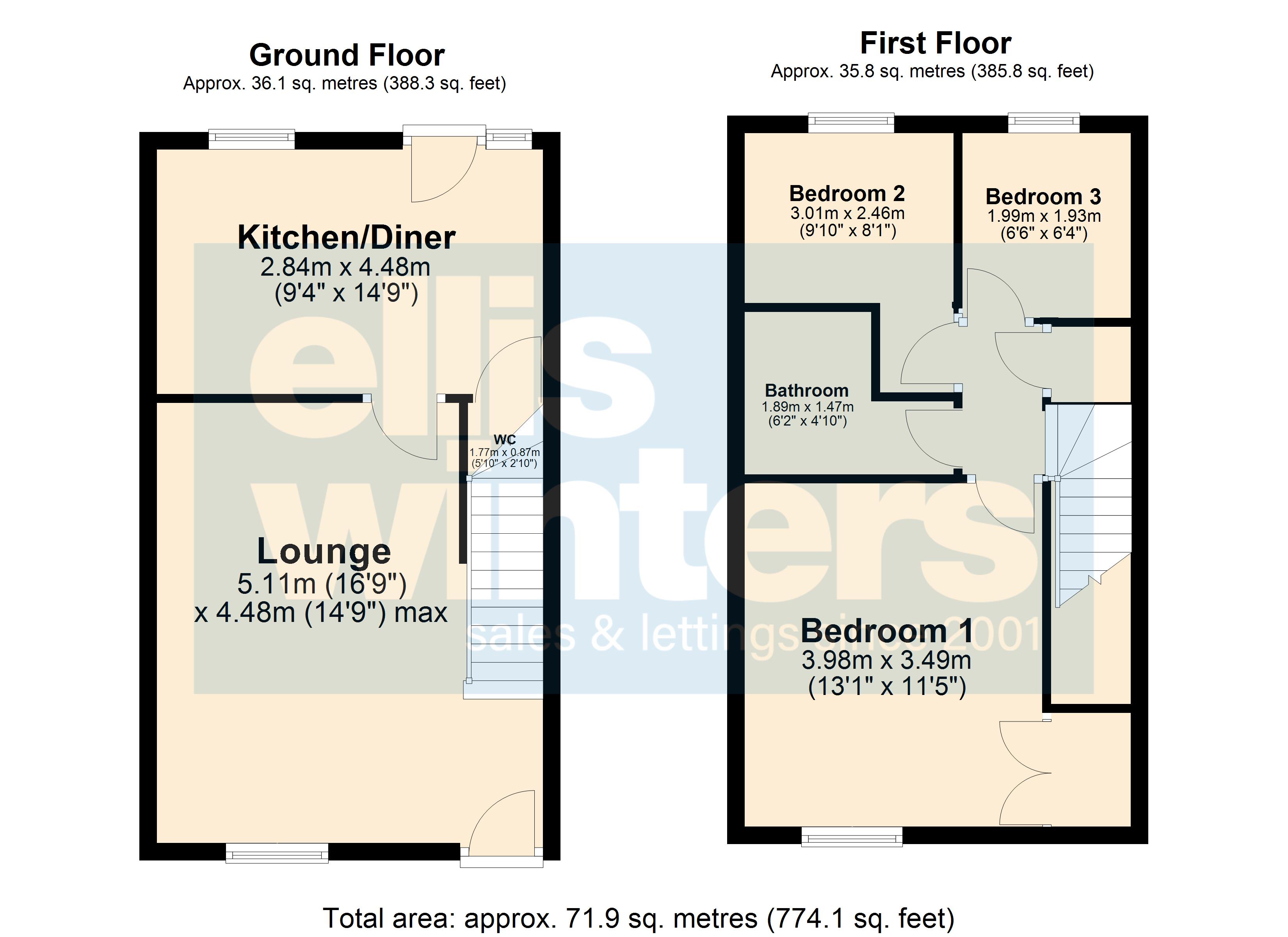 77A, Huntingdon Road, Chatteris floorplan