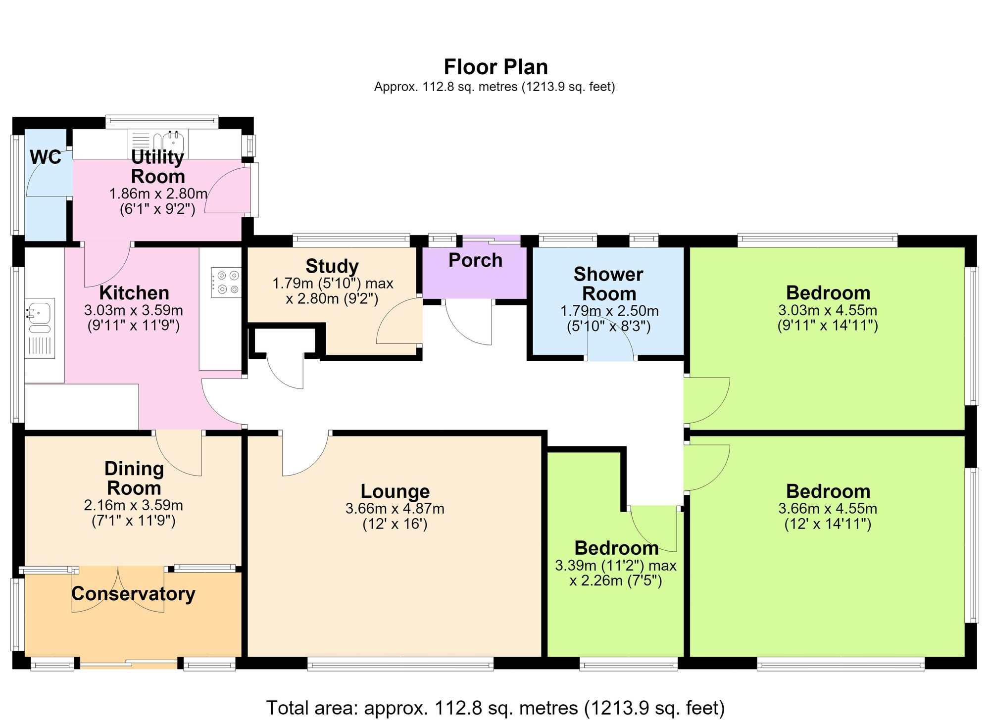 12 Manor Vale Road, Brixham floorplan