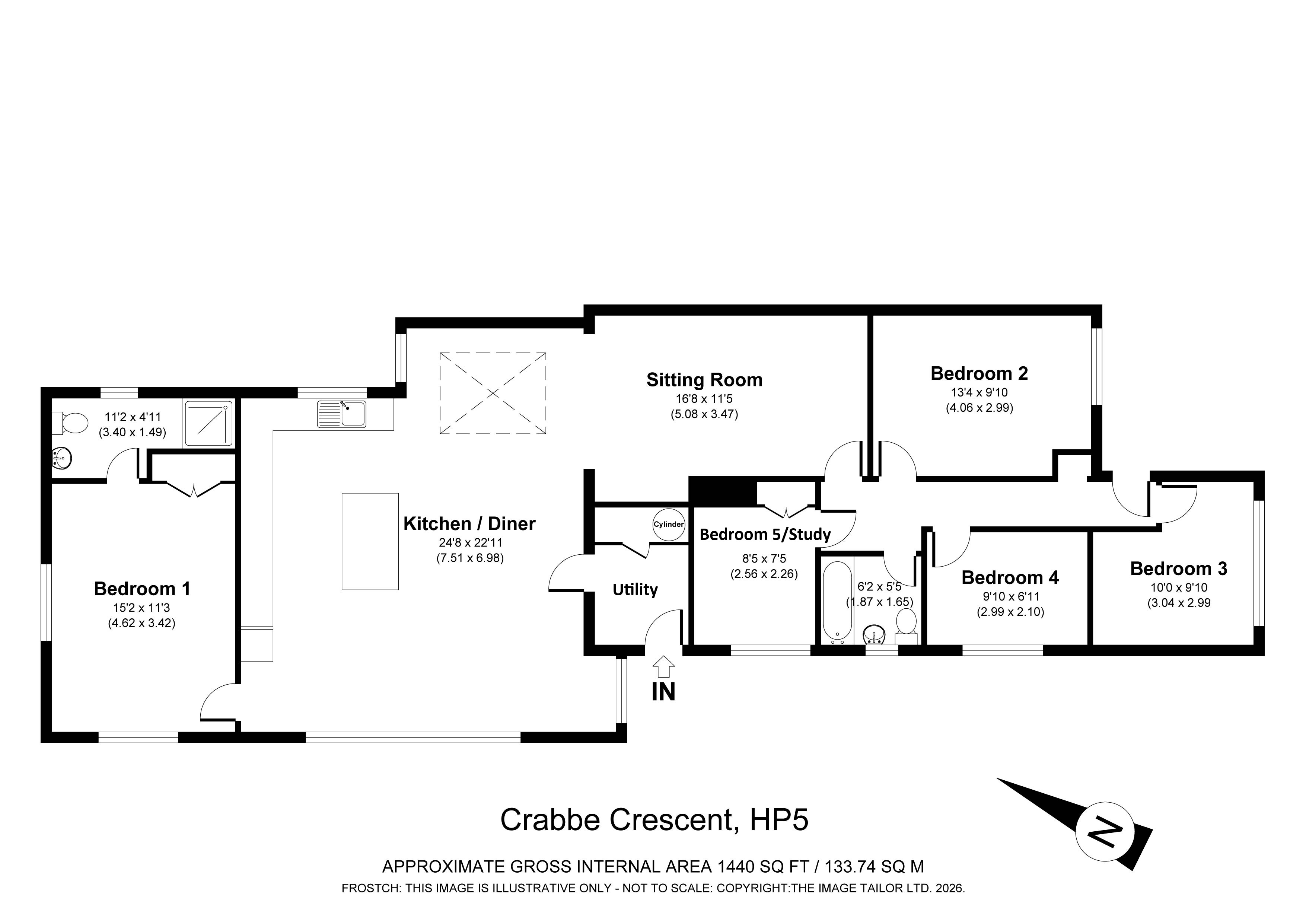 1, Crabbe Crescent, Buckinghamshire floorplan