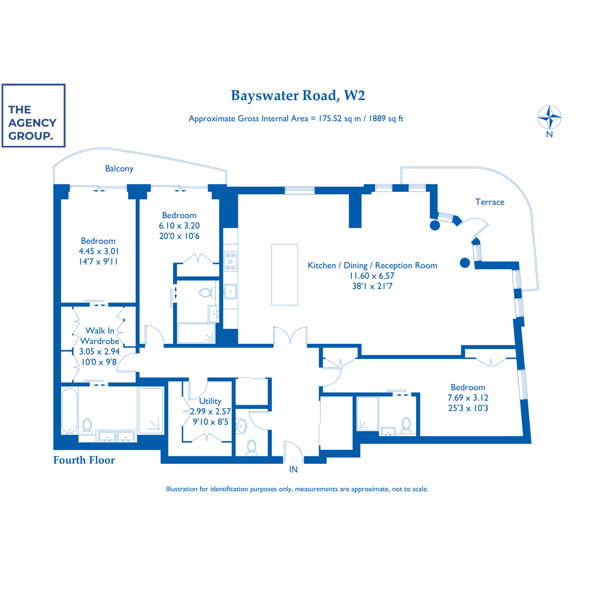 Flat Flat 48, 123, Bayswater Road, London floorplan