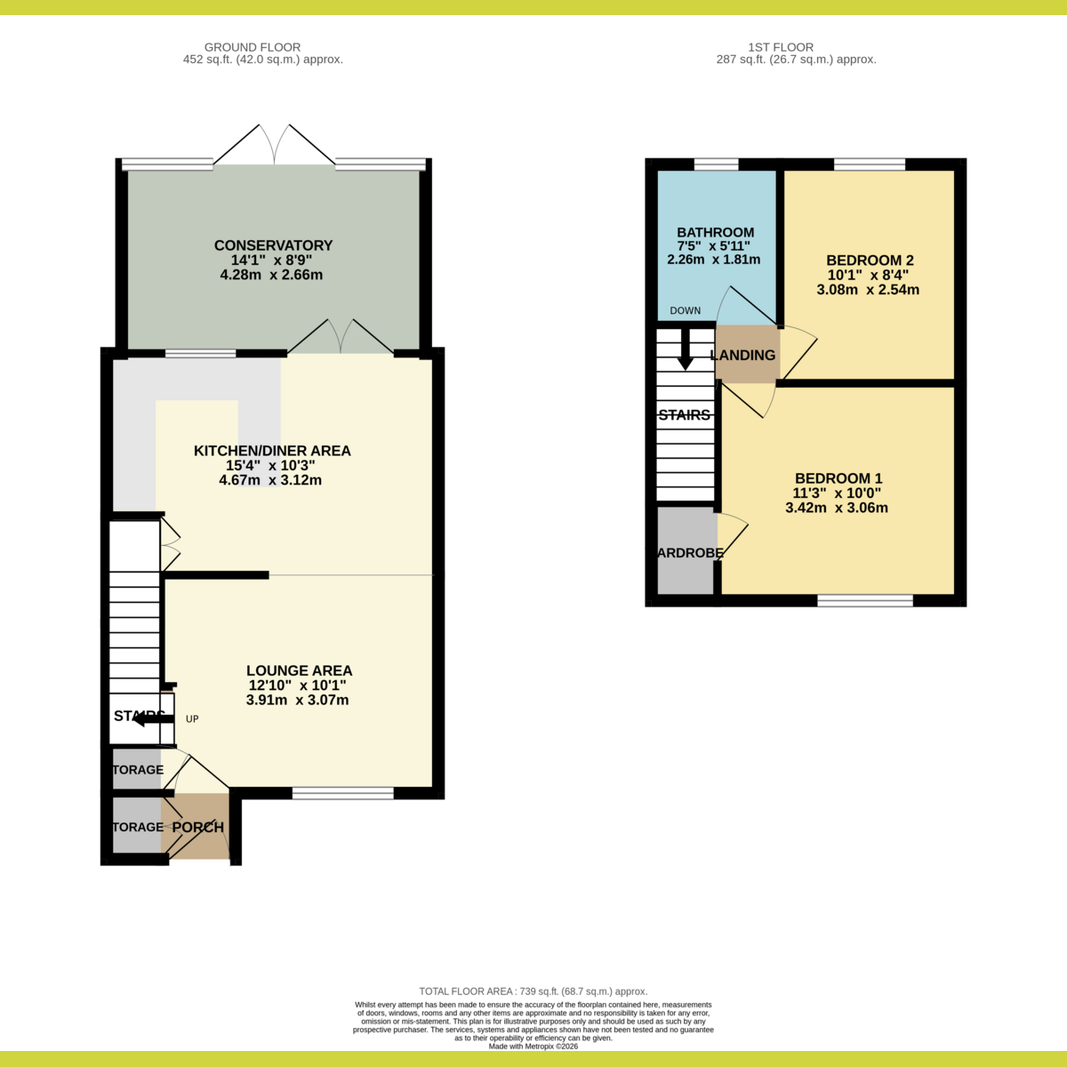 11, Adams Glade, Ashingdon floorplan