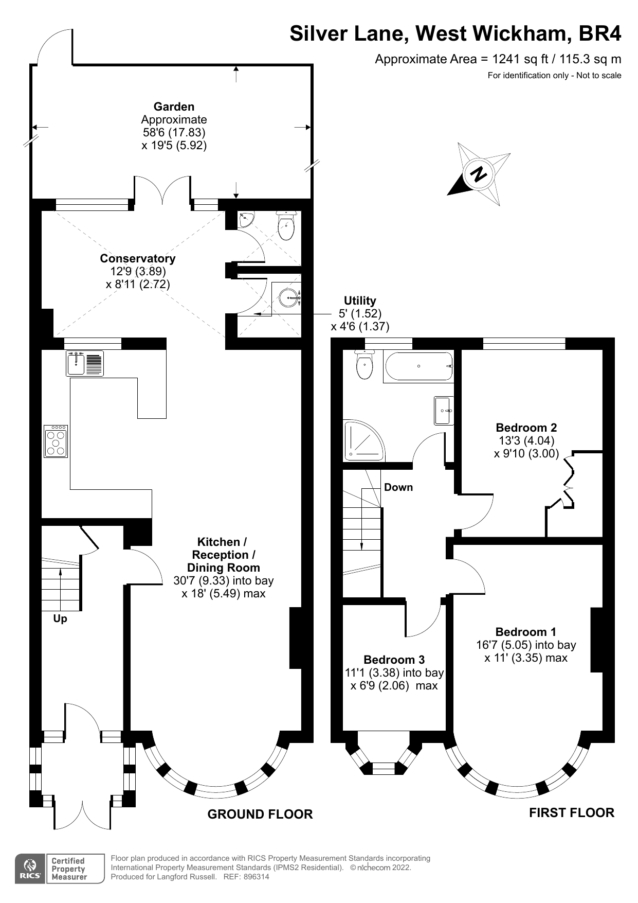 Silver Lane, West Wickham BR4, 3 bedroom terraced house to rent