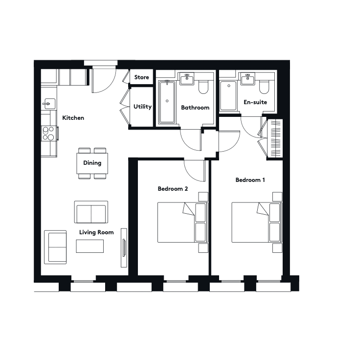 New Cathedral Street, Manchester M1 floorplan