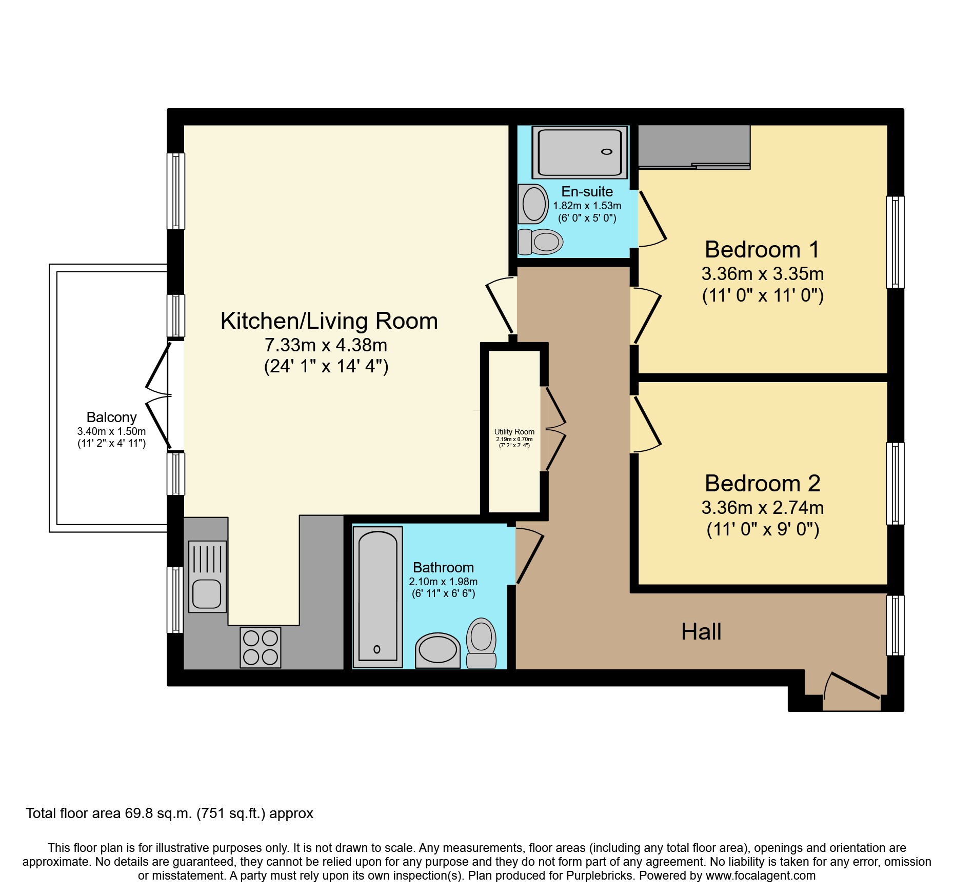 Flat 4/Athlone House, 14 Thomas Barnardo Way, Ilford floorplan