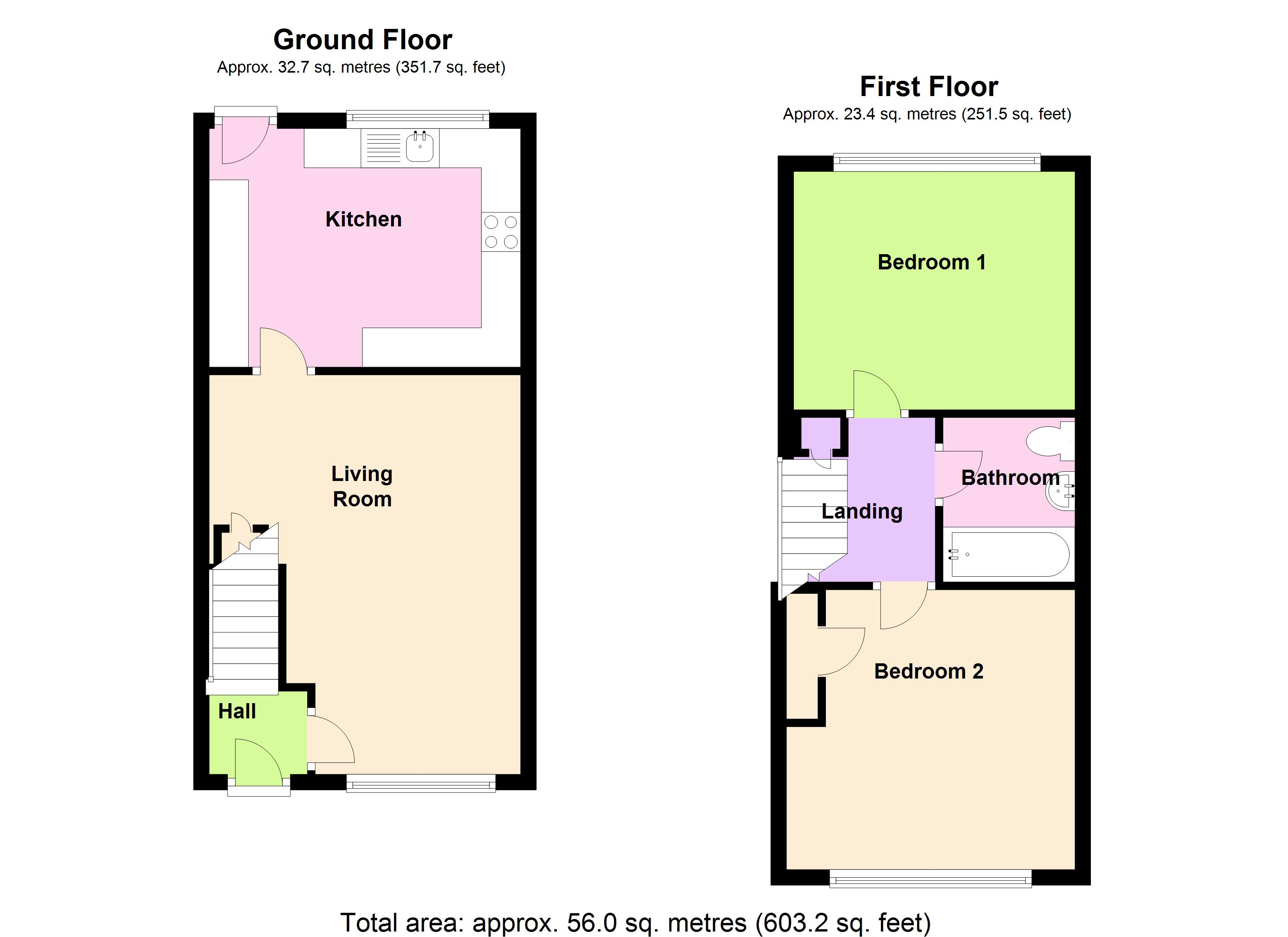 2 Bedrooms Terraced house for sale in Sheppard Drive, Chelmsford, Essex CM2