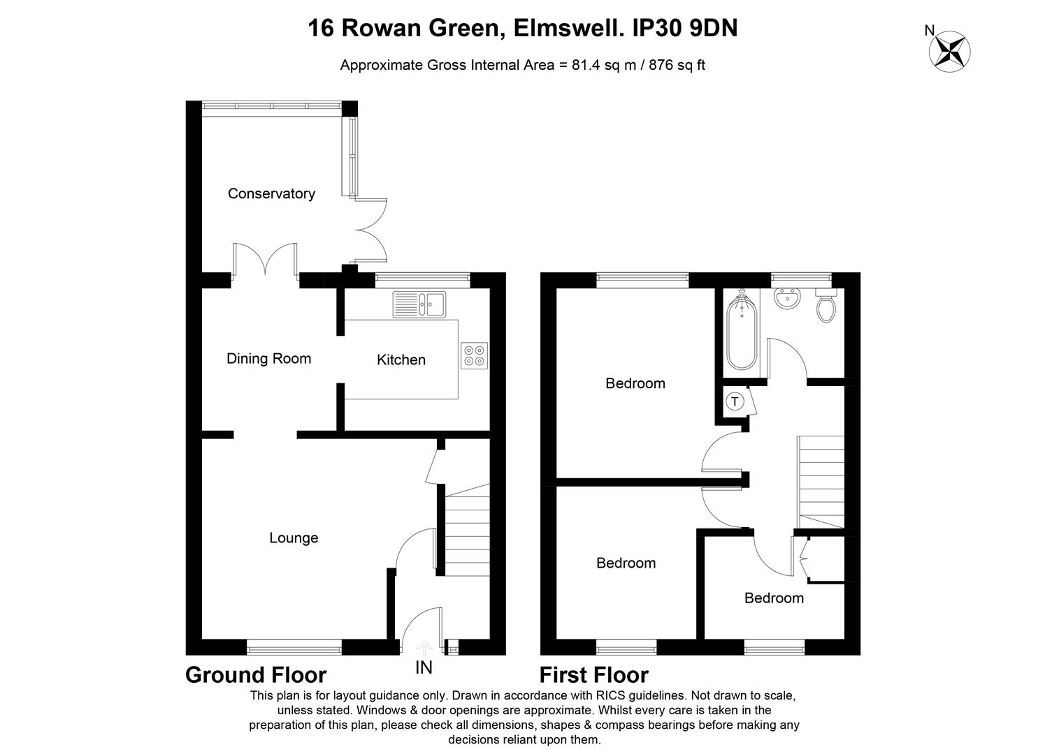 16, Rowan Green, Bury St. Edmunds floorplan