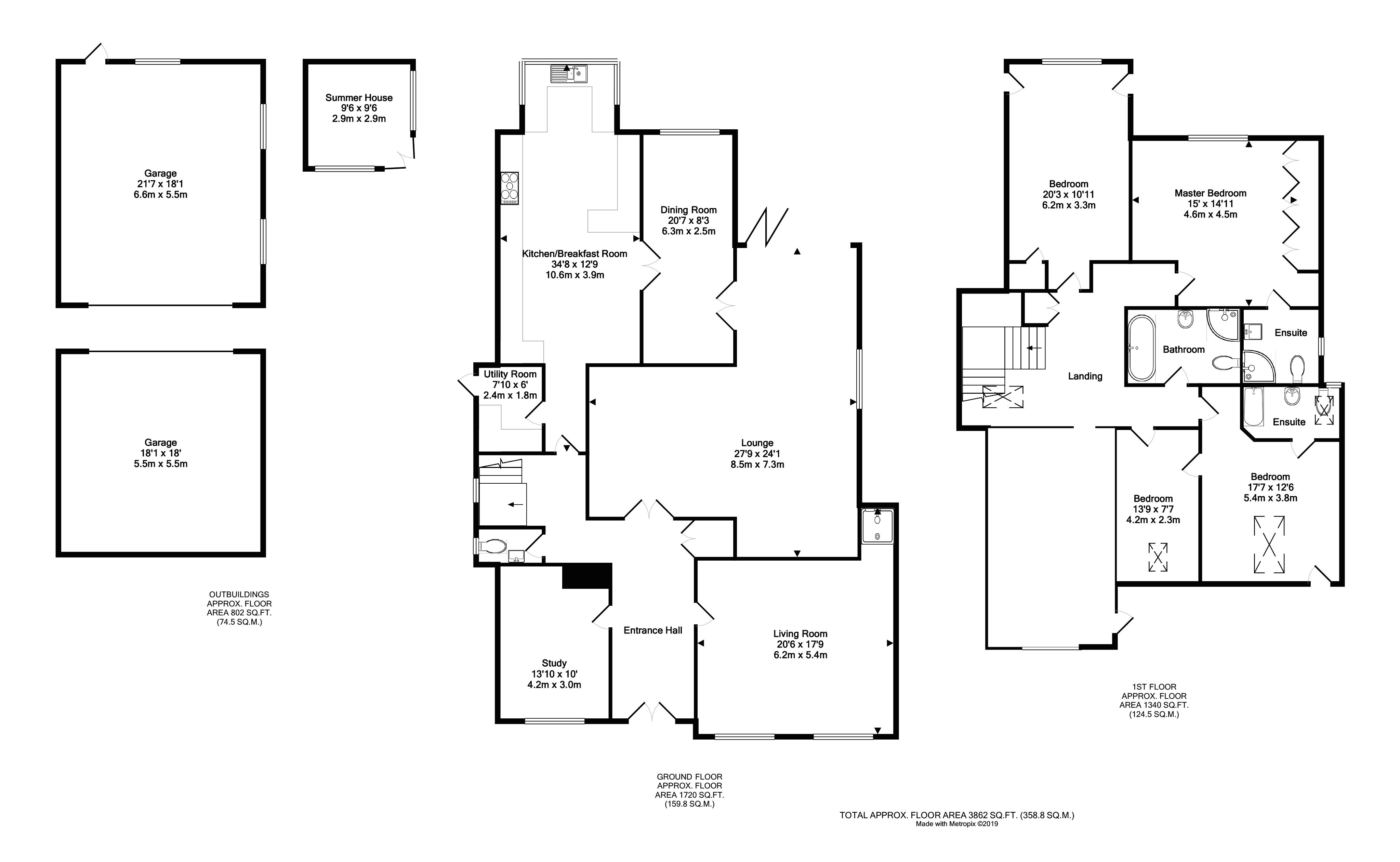 5 Bedrooms Detached house for sale in Mardley Hill, Welwyn AL6