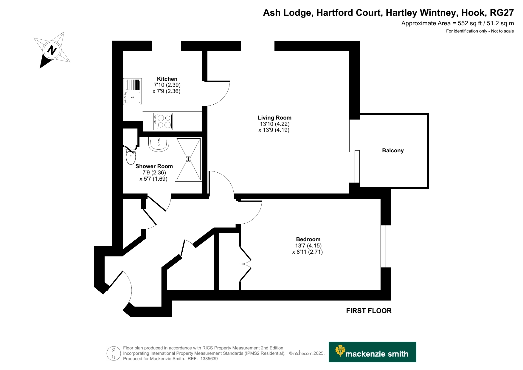 20 Ash Lodge,, Hartford Court, Hook floorplan