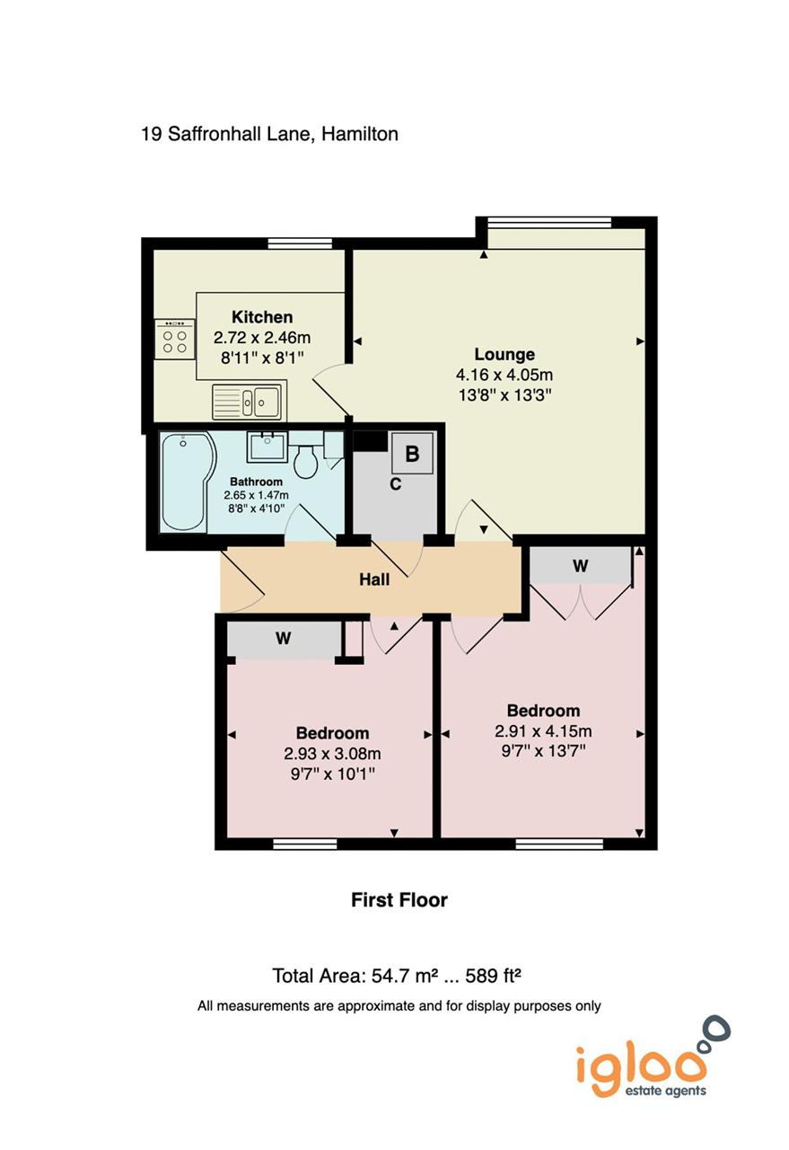 Saffronhall Lane, Hamilton floorplan