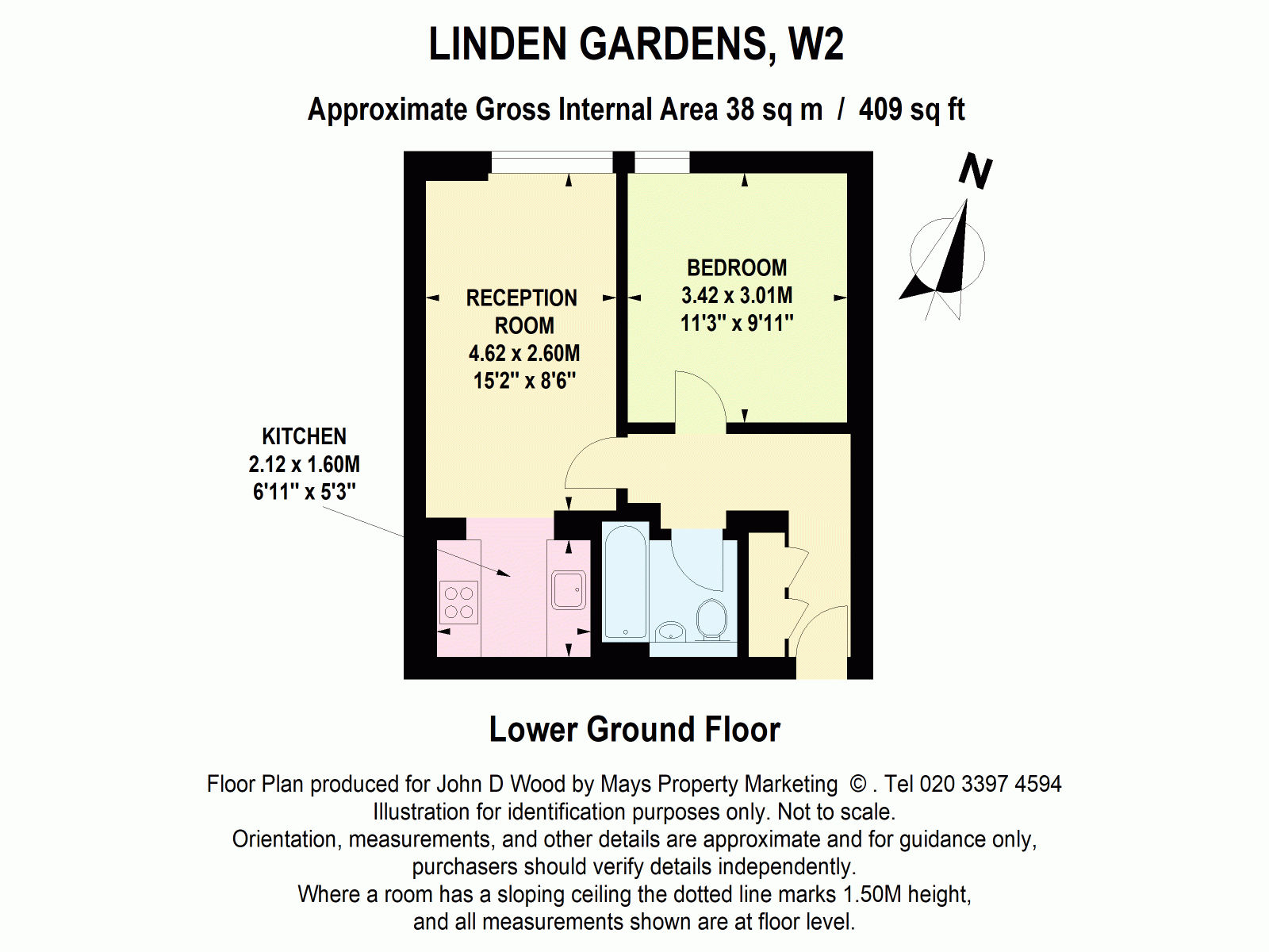 13, Linden Gardens, London floorplan