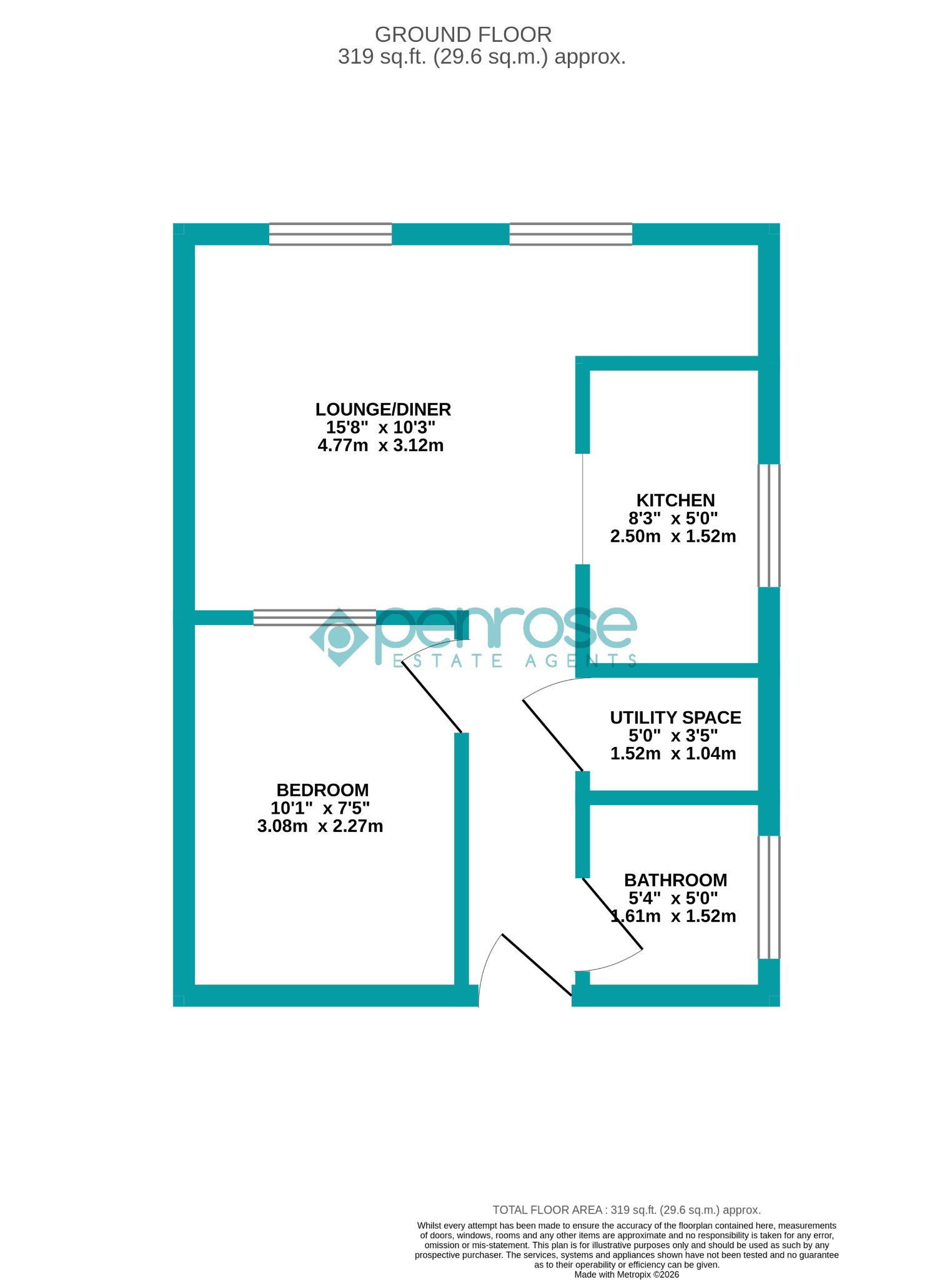 17 Burfield Court, Handcross Road, Bedfordshire floorplan