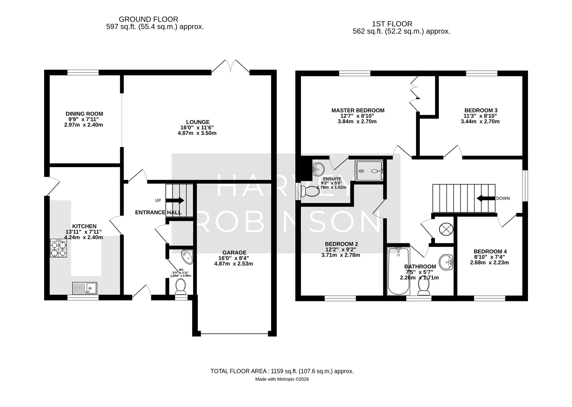 3 Oak Drive, Huntingdon floorplan