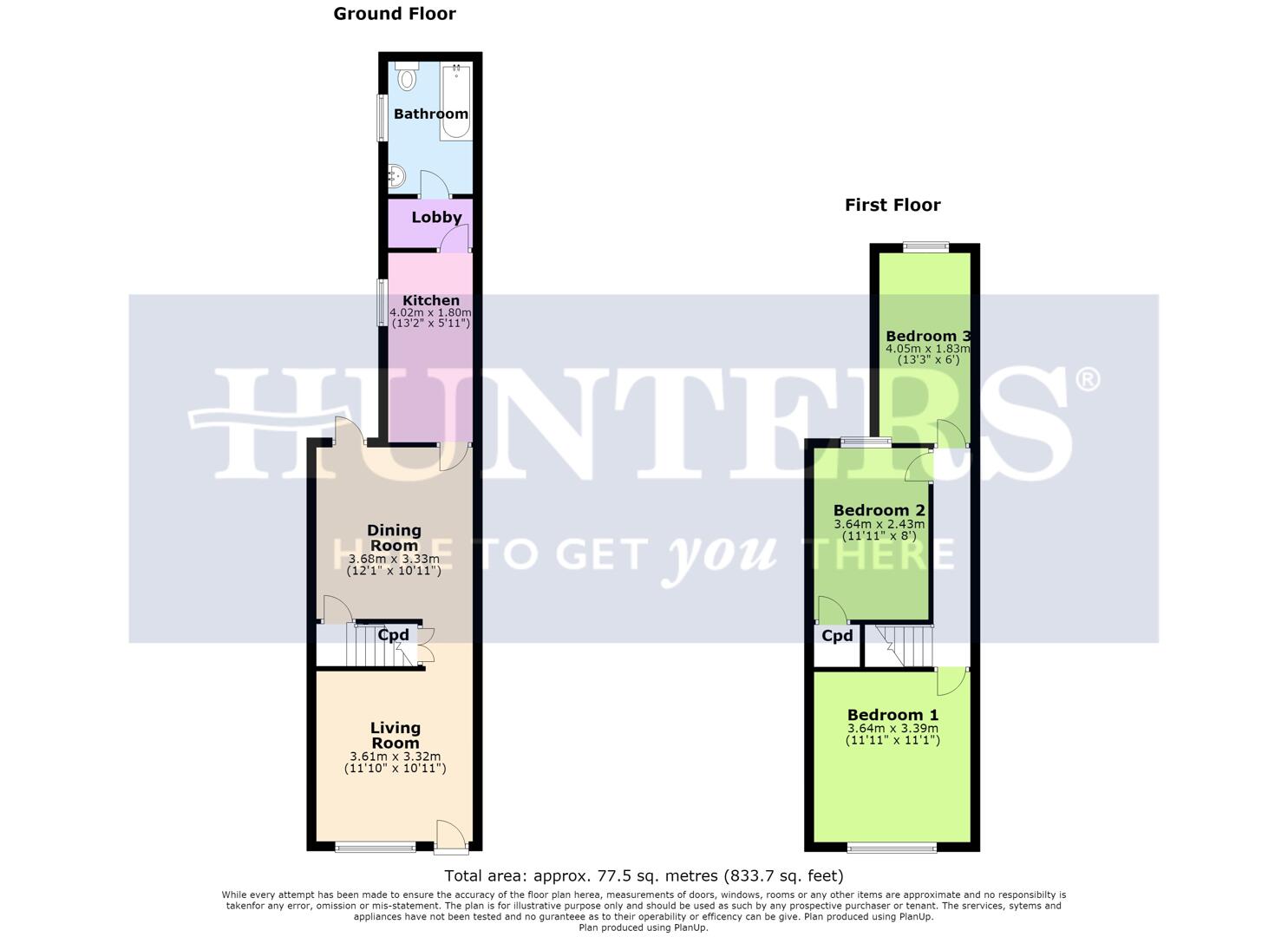80, Clifford Street, Wigston floorplan