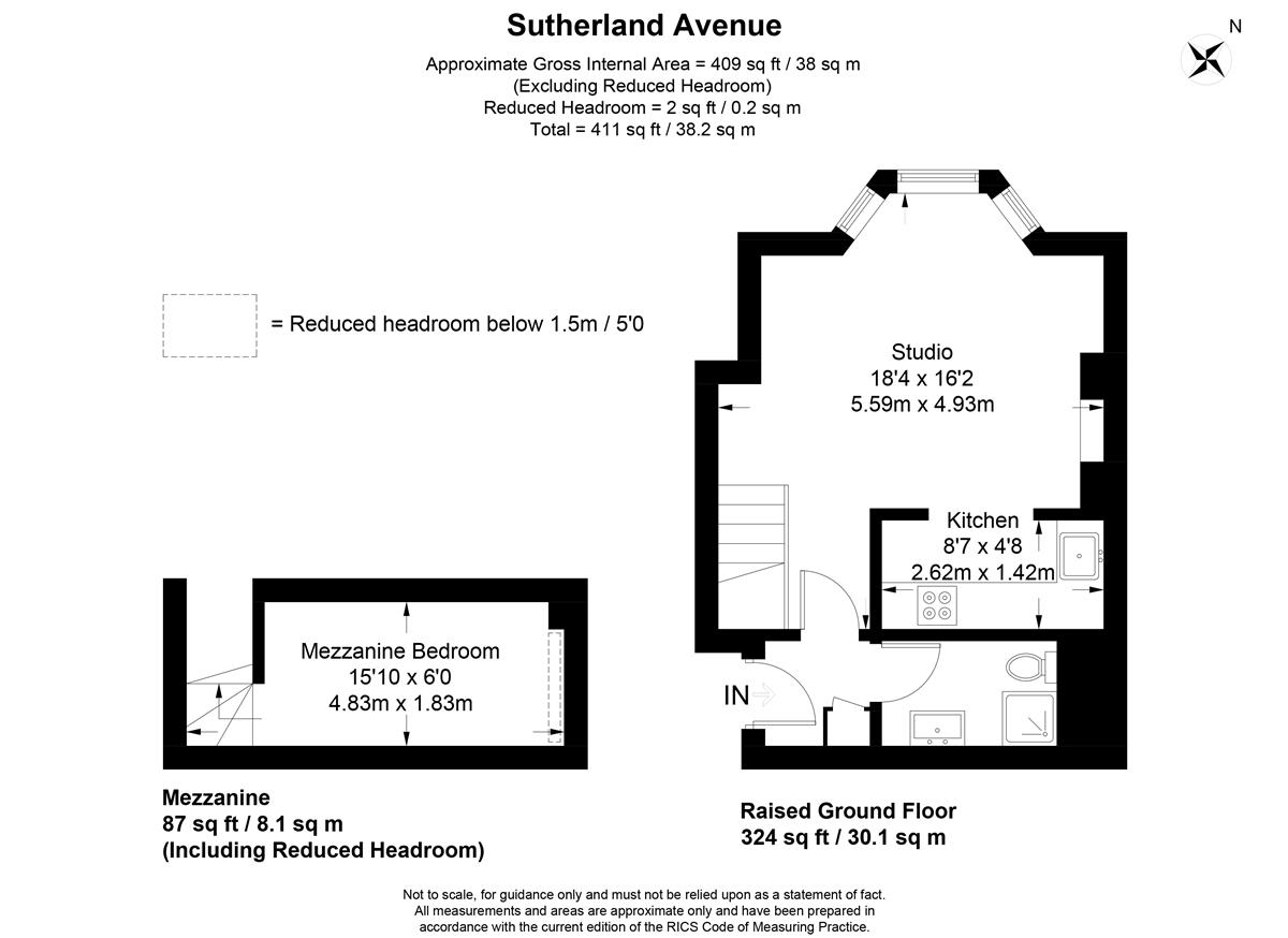 0 Bedrooms Studio to rent in Sutherland Avenue, London W9