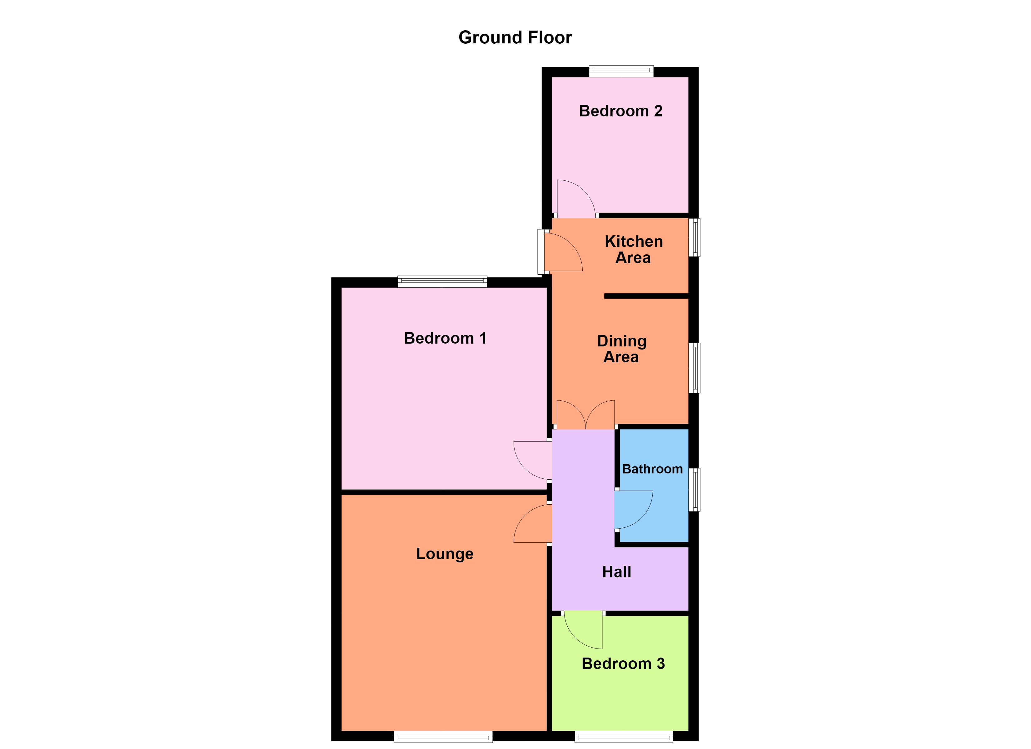 24, Ivanhoe Close, Doncaster floorplan