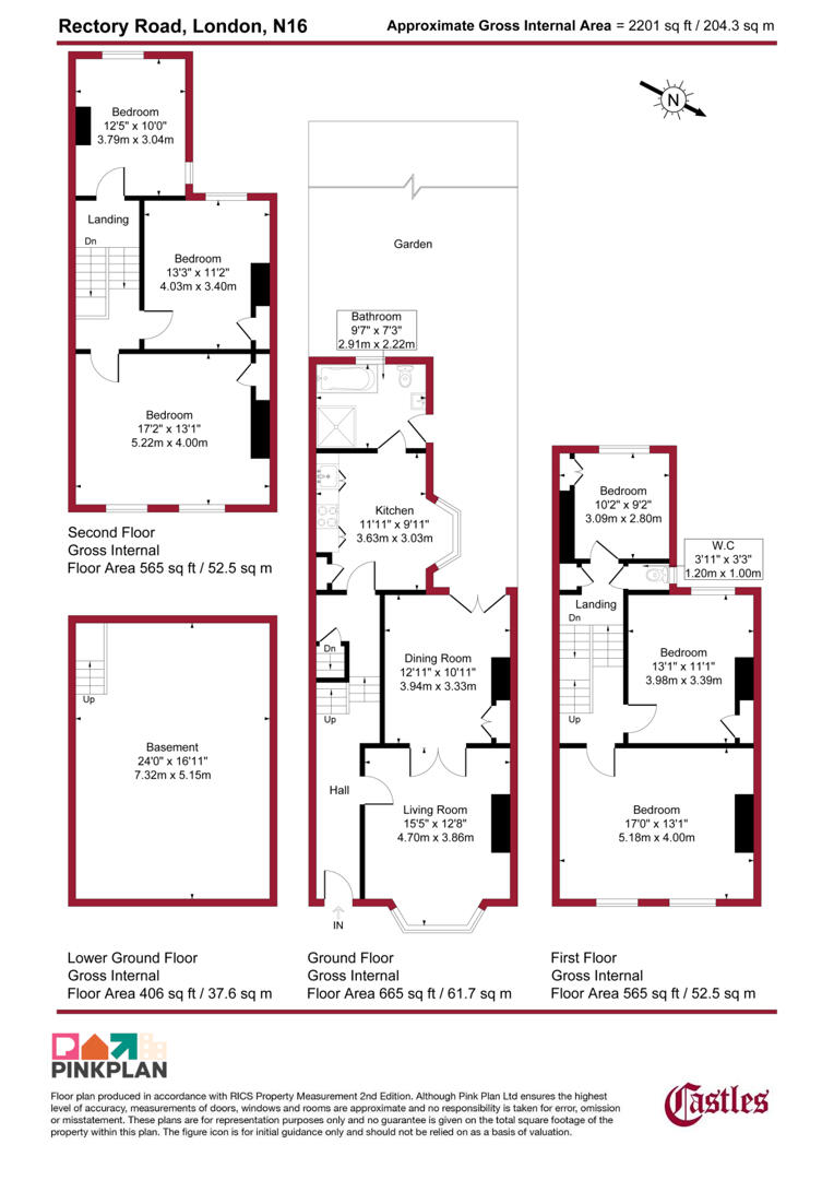 63, Rectory Road, London floorplan