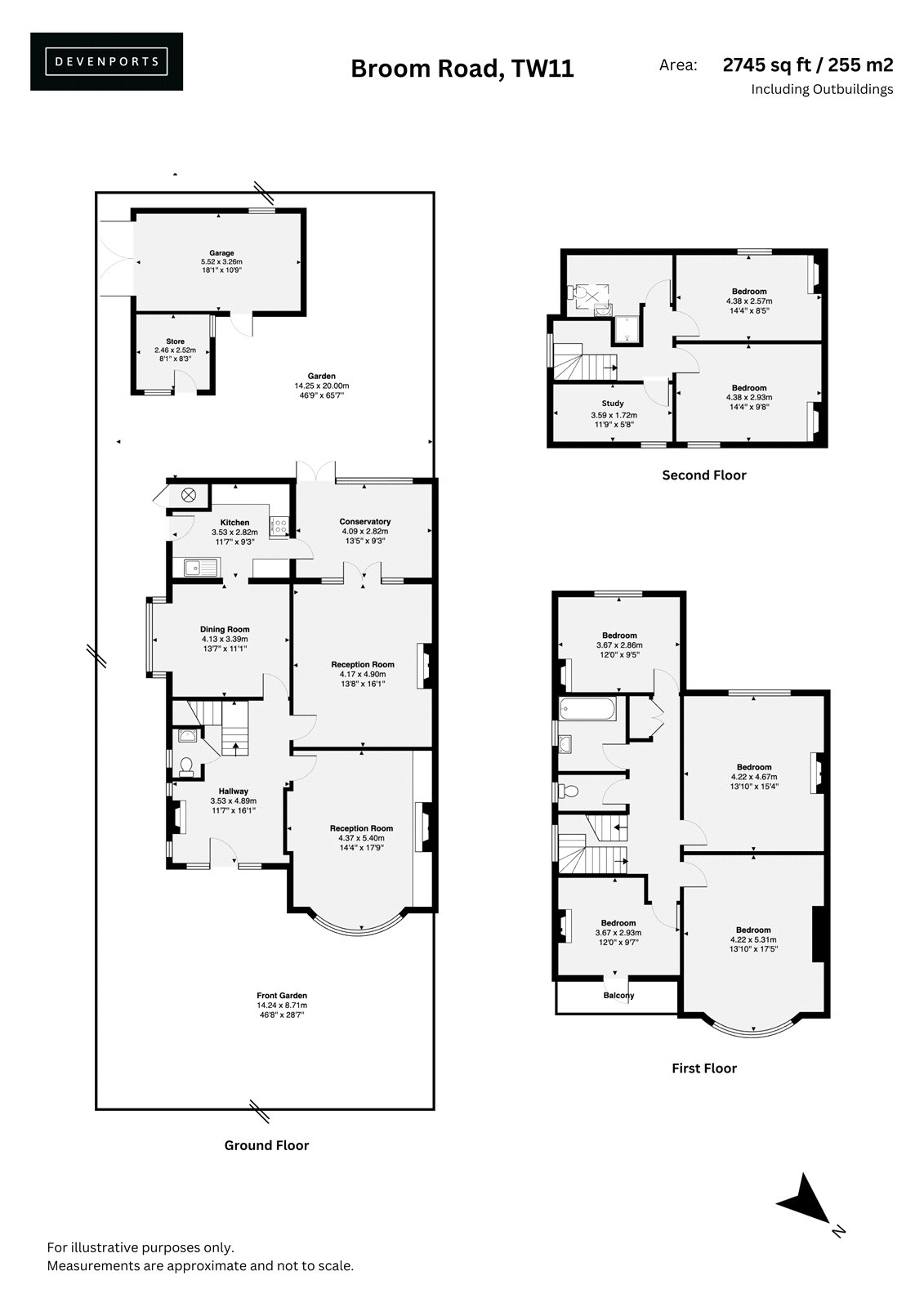 102, Broom Road, Teddington floorplan