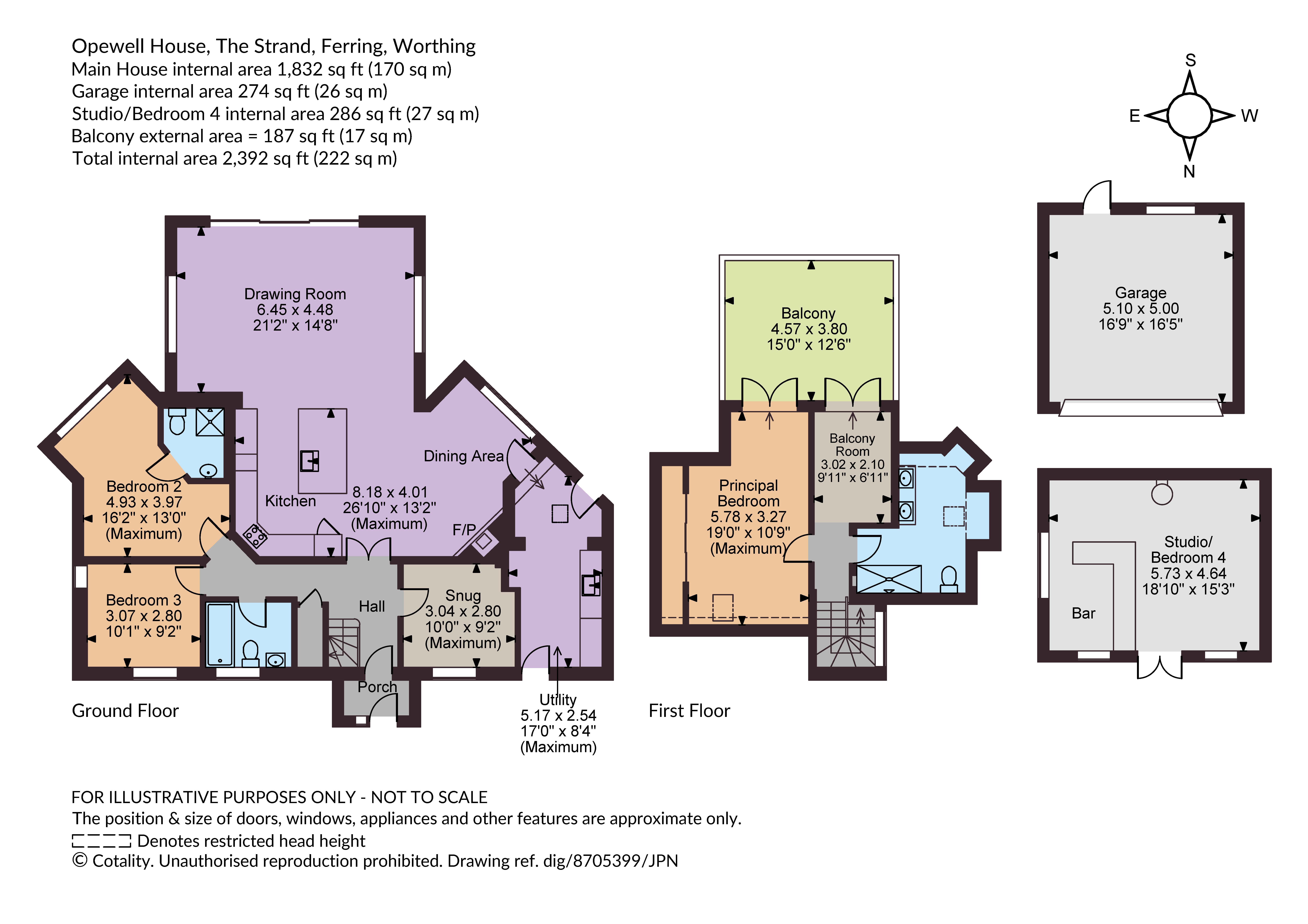 Hopewell House, 4, The Strand, Worthing floorplan