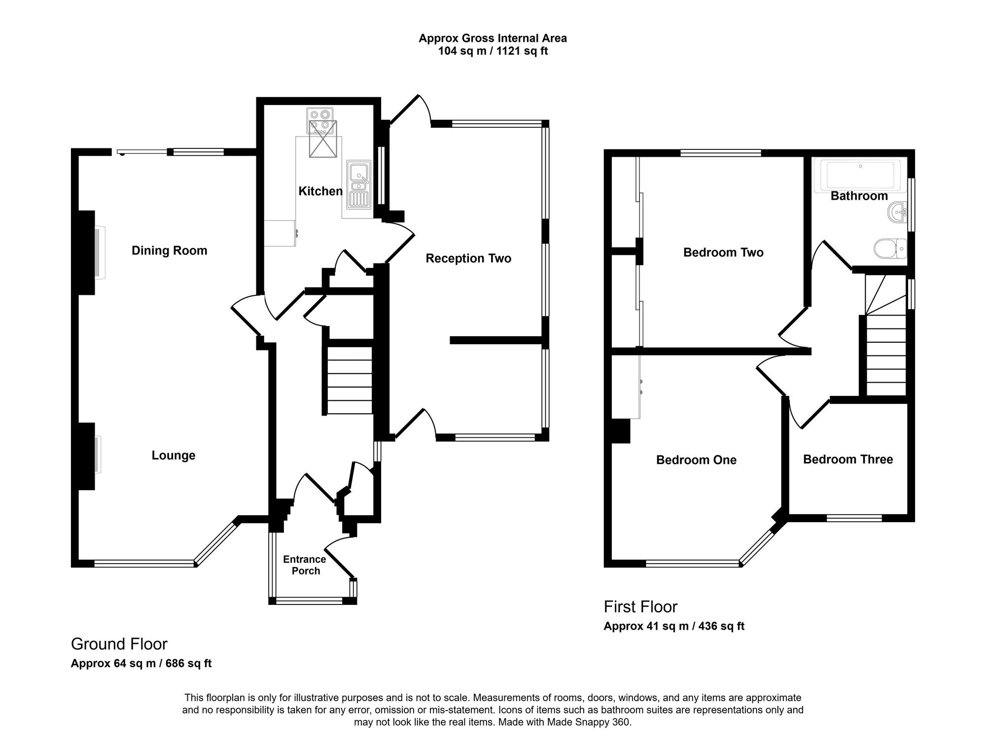 127 Port Road West, Barry floorplan