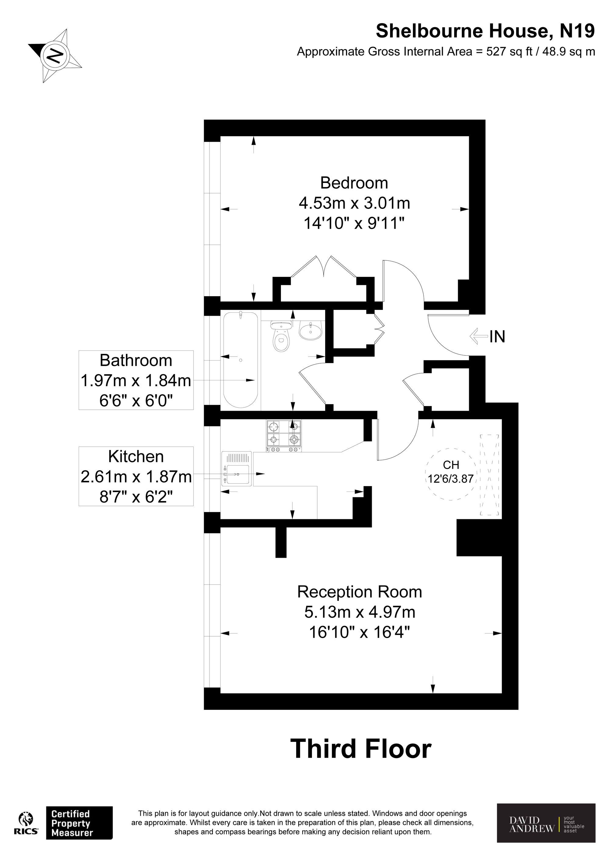 Flat 33, Shelbourne House New Orleans Walk, London floorplan