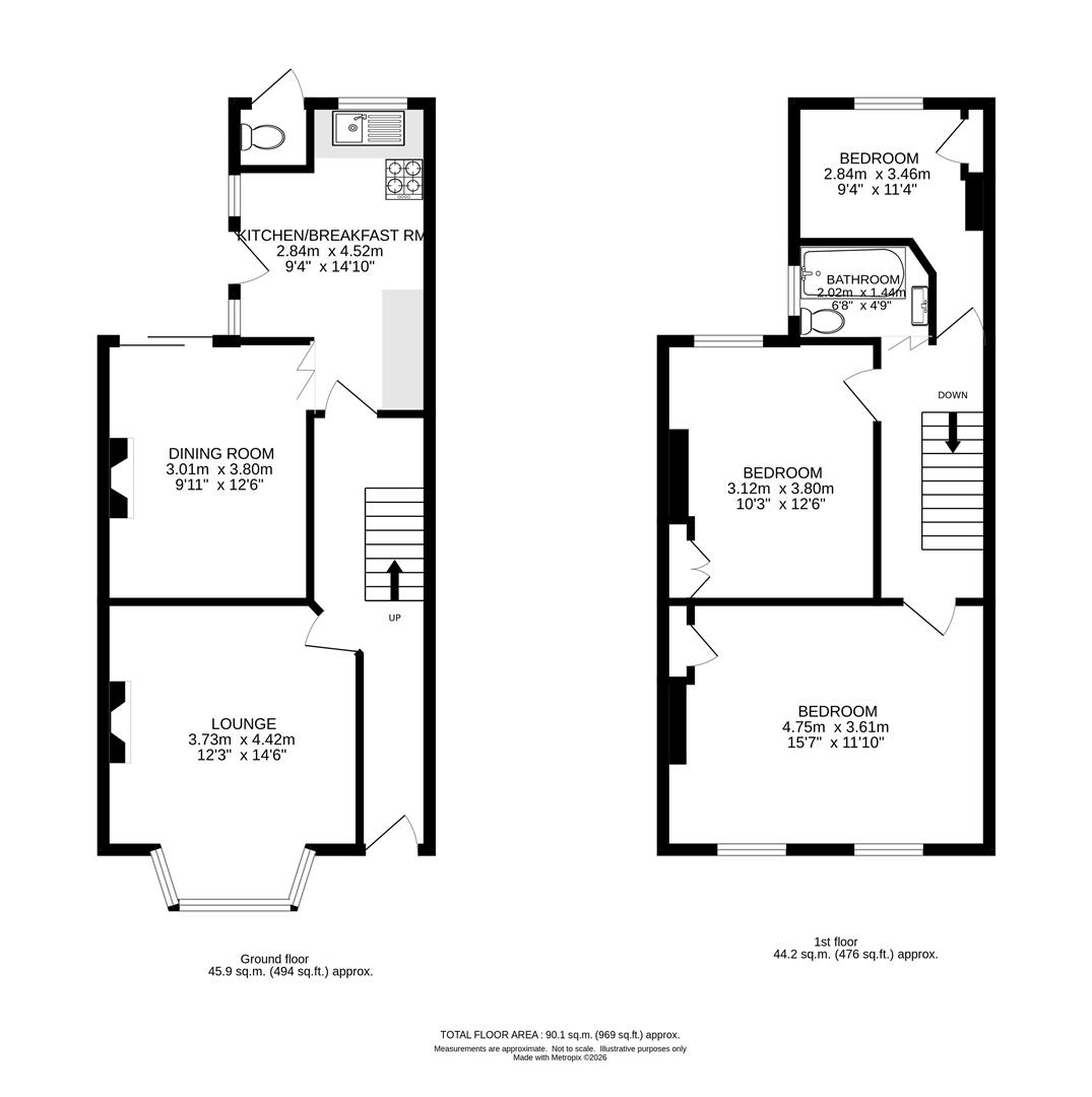 29, Gordon Road, Carshalton floorplan