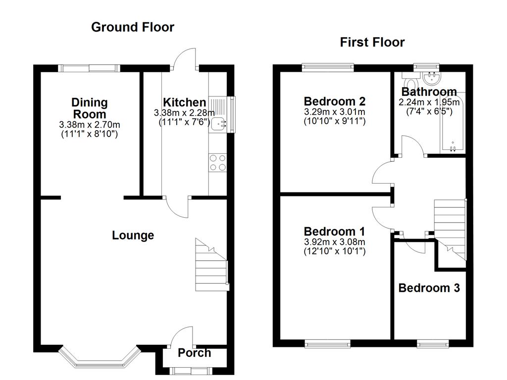 3 Bedrooms Semi-detached house to rent in Downs Road, Istead Rise, Gravesend DA13