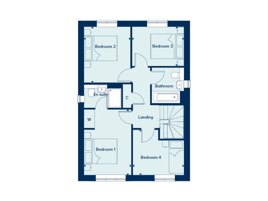 107, Budding Close, Fareham floorplan