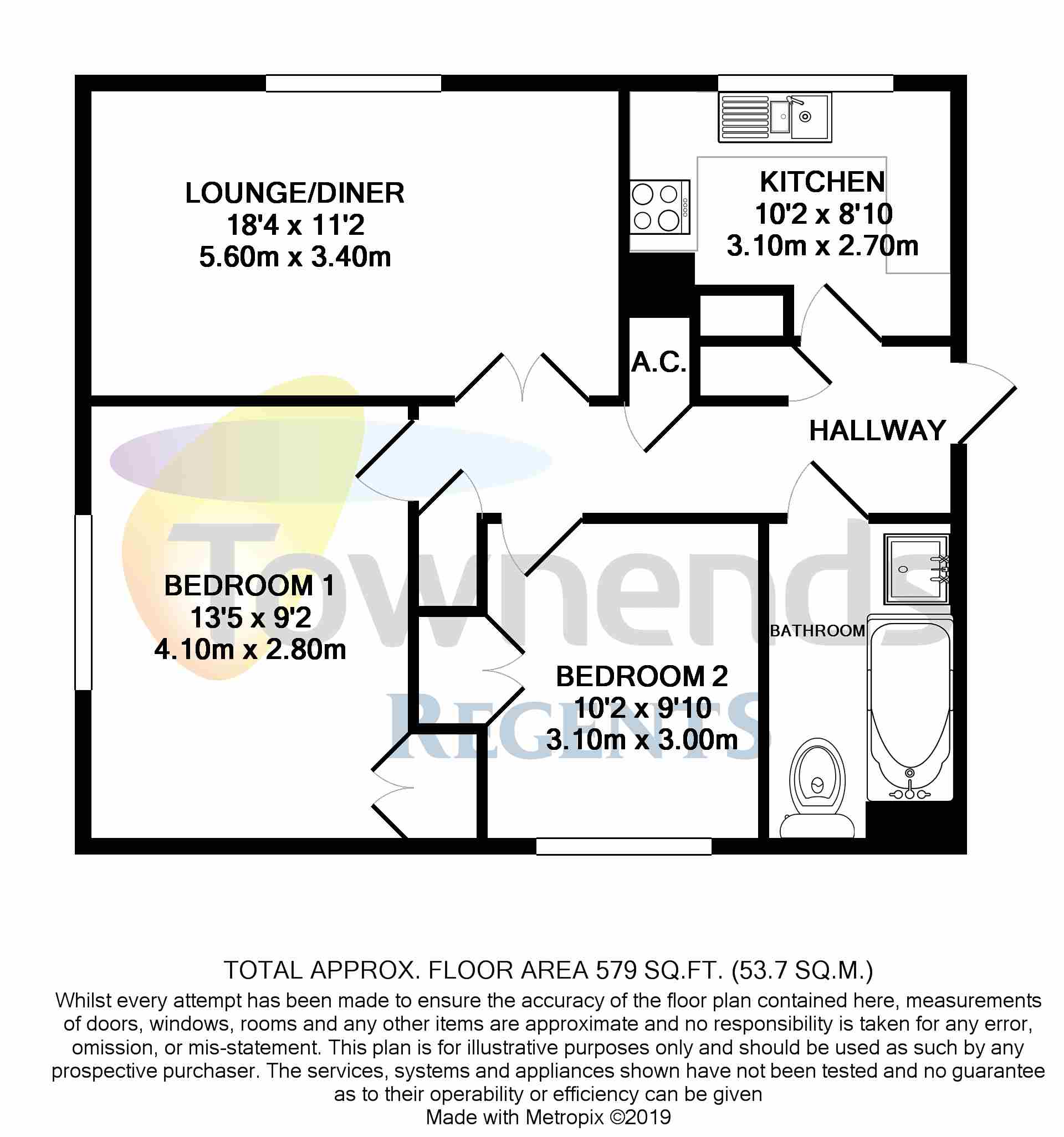 2 Bedrooms Flat to rent in Alliance Court, Anderson Drive, Ashford, Middlesex TW15