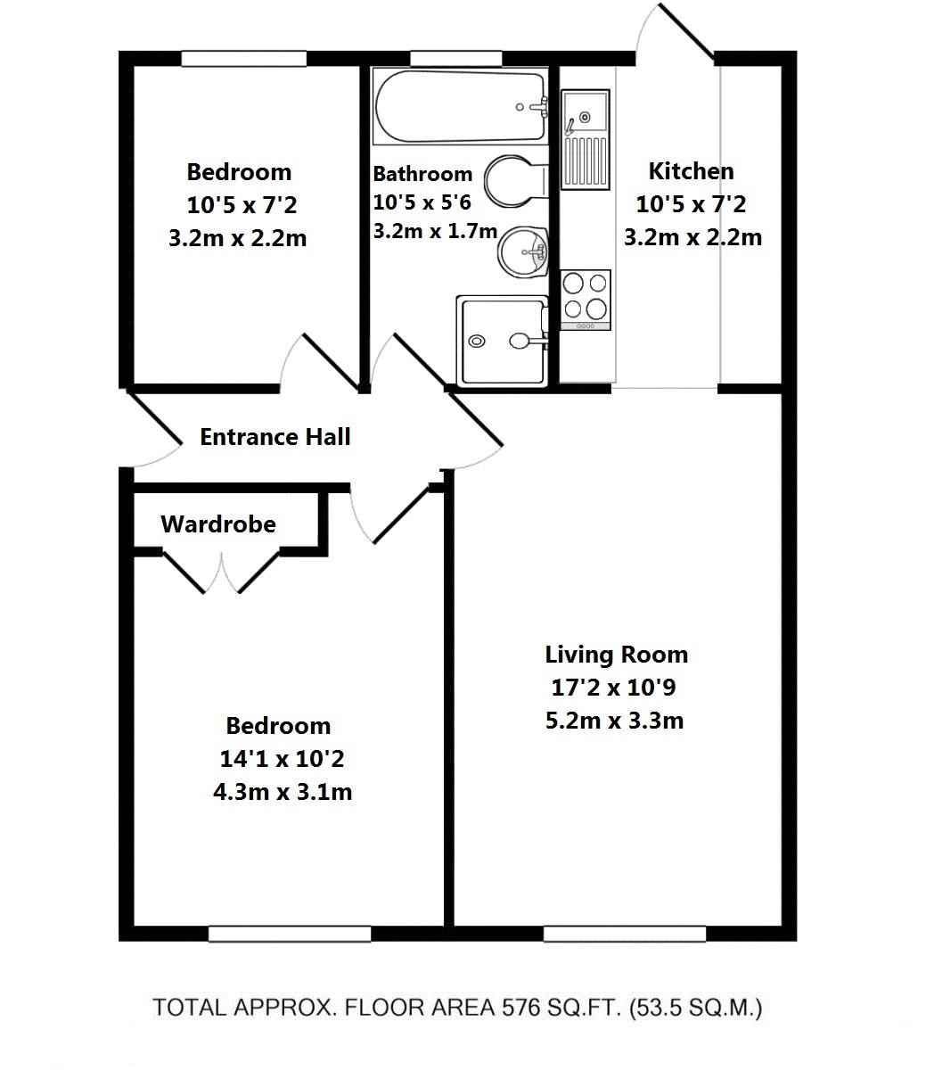 2 Bedrooms Flat for sale in Kingston Road, Leatherhead KT22