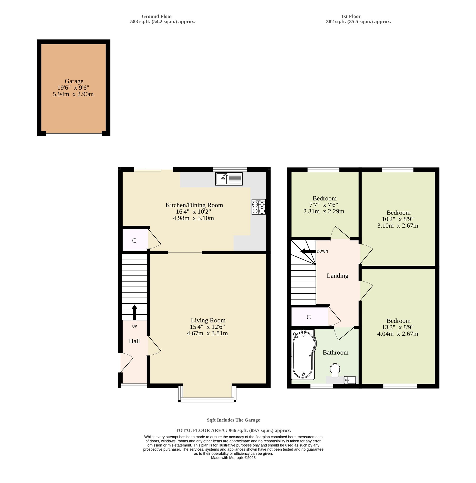 24 The Paddocks, Halesworth floorplan
