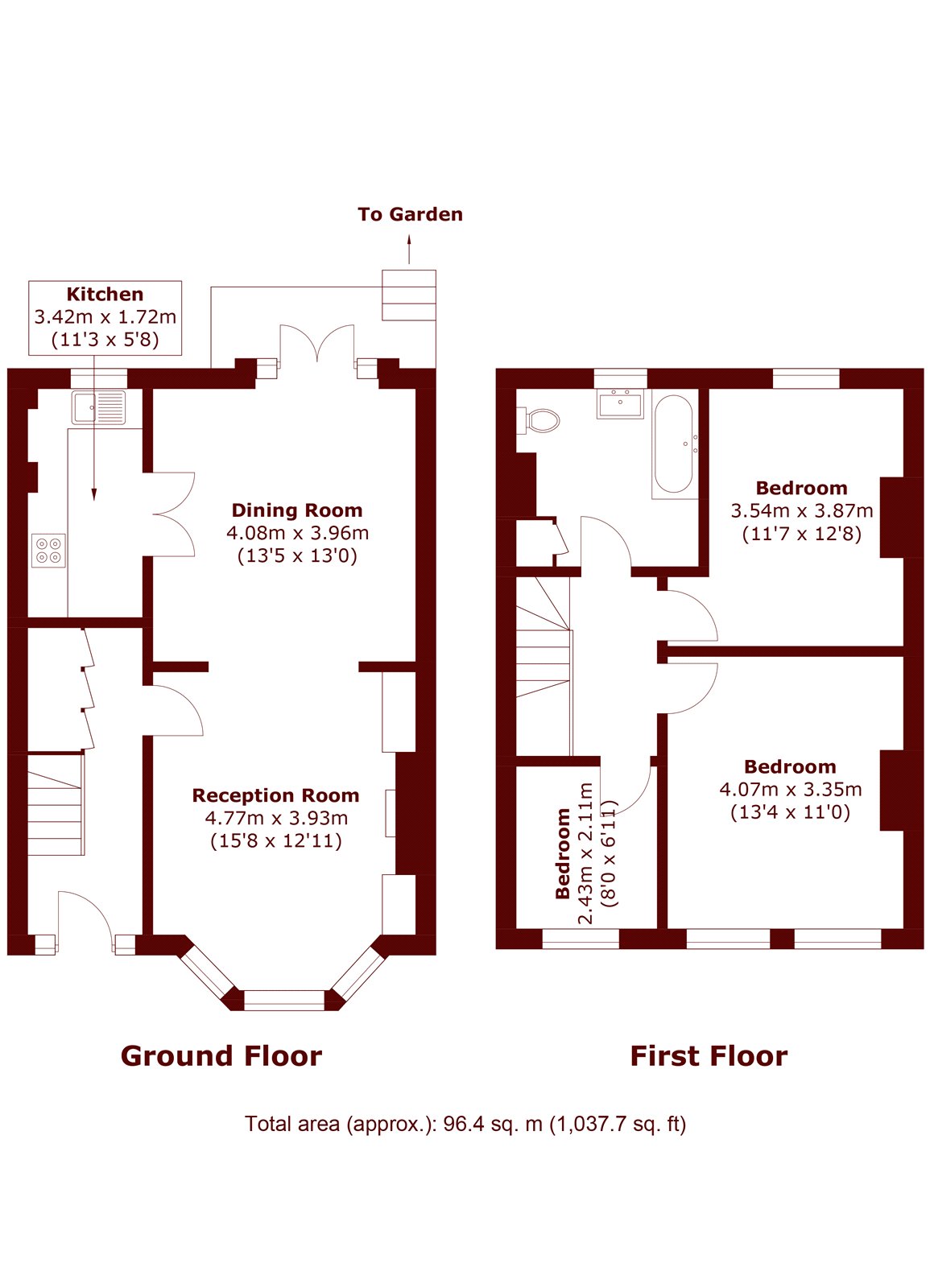 57, St. Stephens Avenue, London floorplan