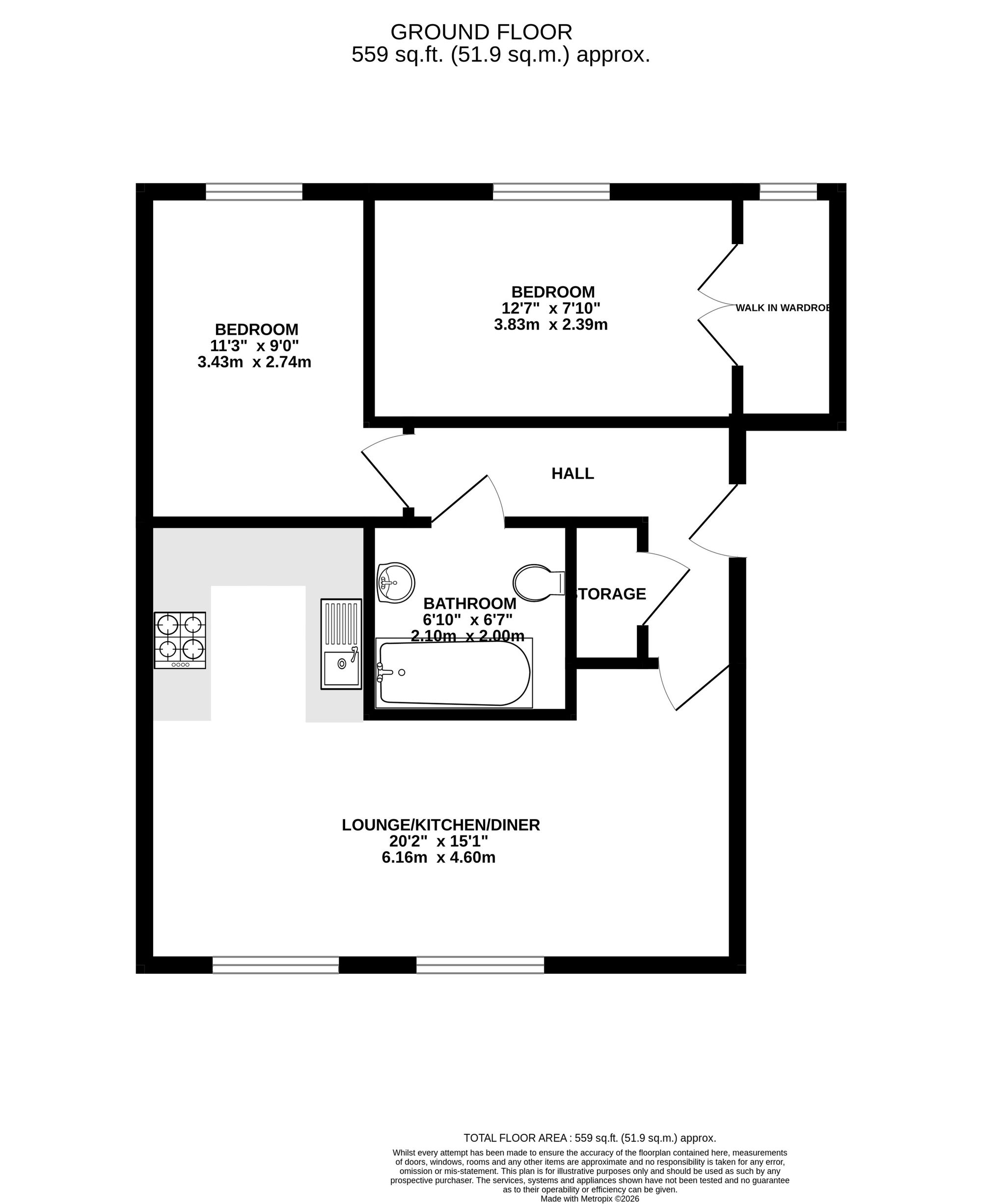 60 Weavers Mill Close, Bristol floorplan