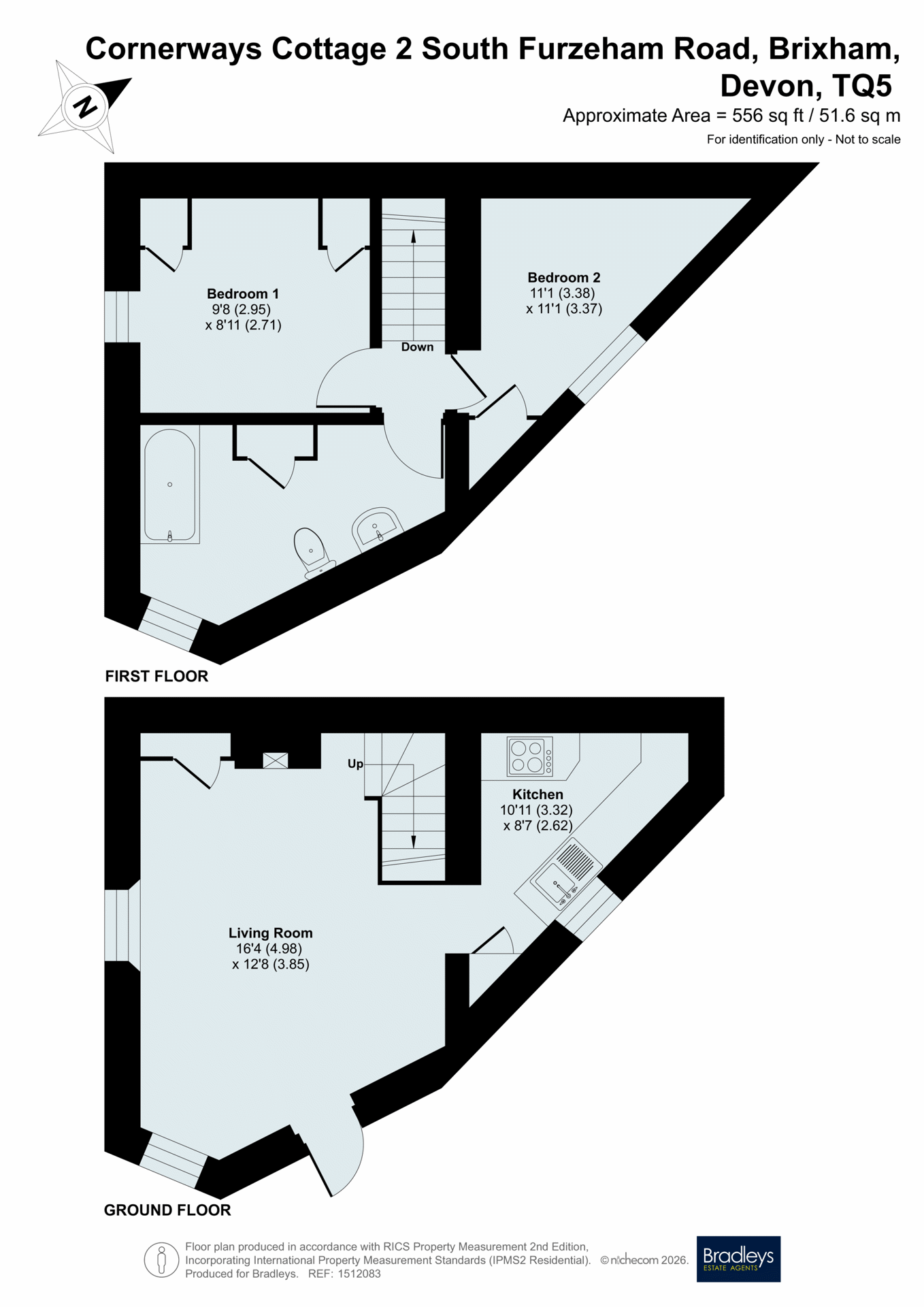 Cornerways Cottage 2 South Furzeham Road, Brixham Devon, Devon floorplan