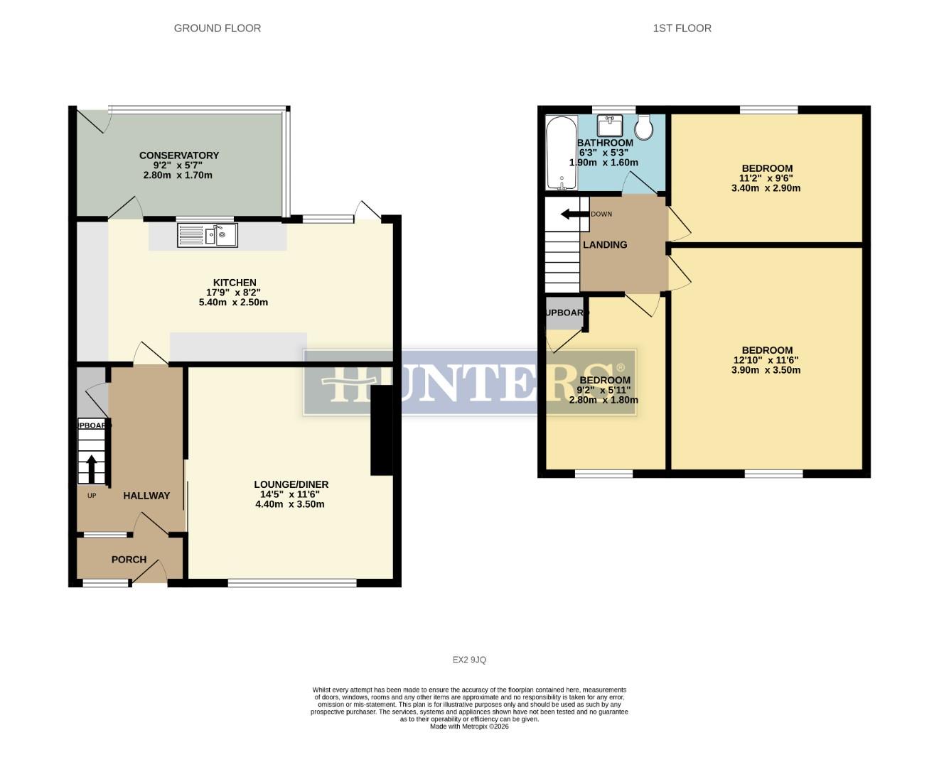 Woodbury View, Exeter floorplan