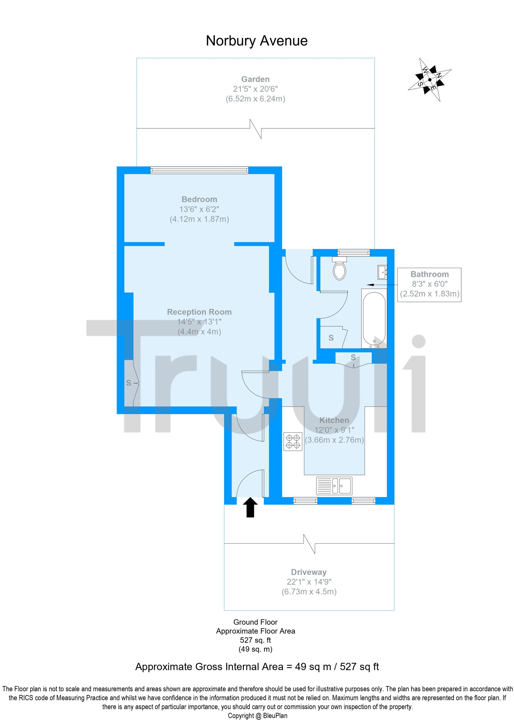 Flat 1a, 2 Norbury Avenue, Thornton Heath floorplan