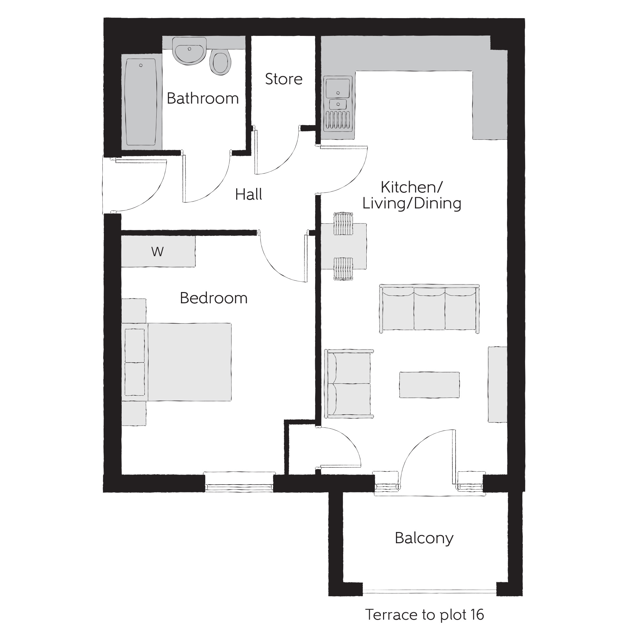 21, The Grove at Riverbrook Place, Steers Lane, Forge Wood, Tinsley Green, Crawley floorplan