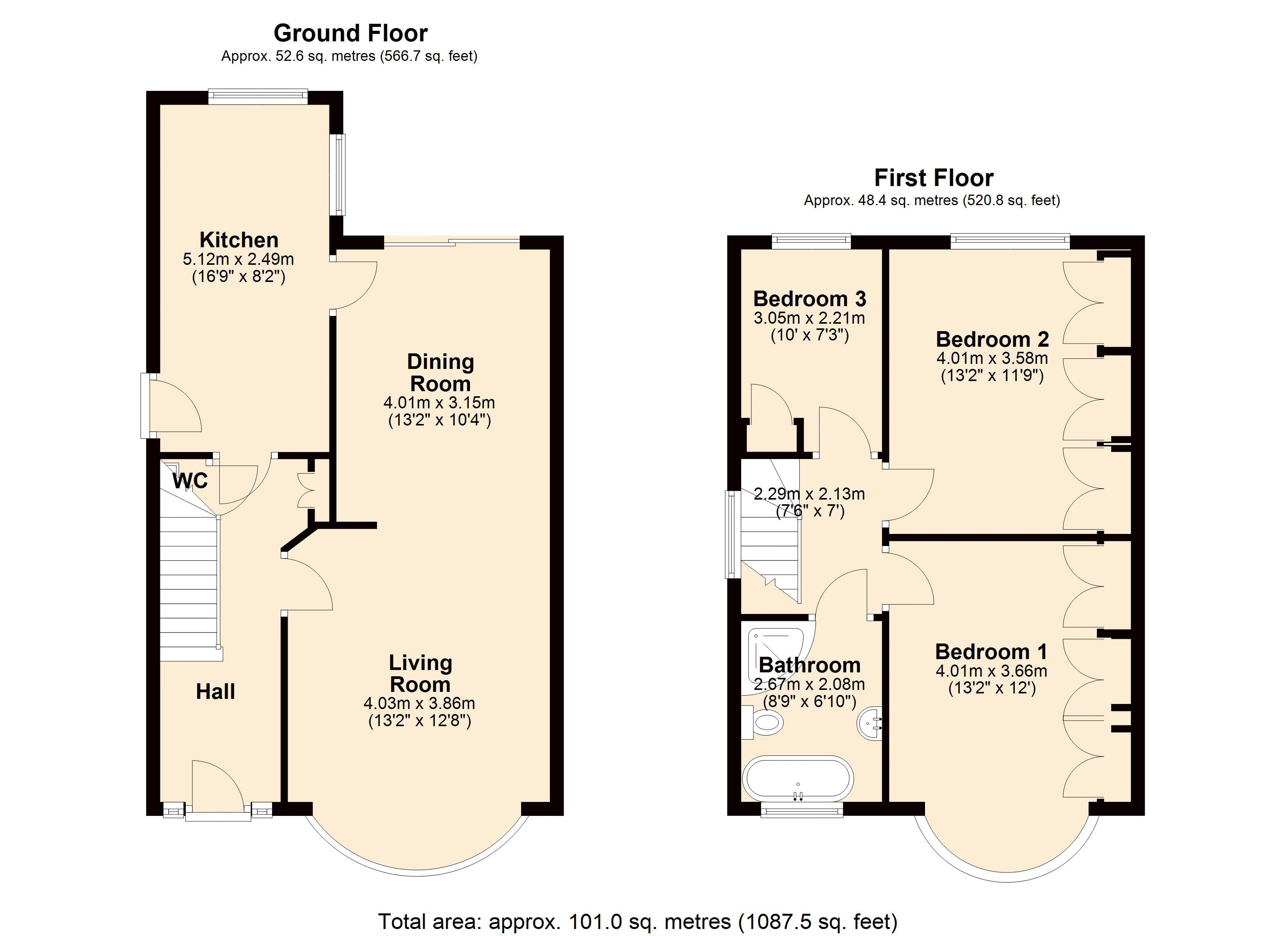 45 Southfield Park, Southfield Park, Harrow floorplan