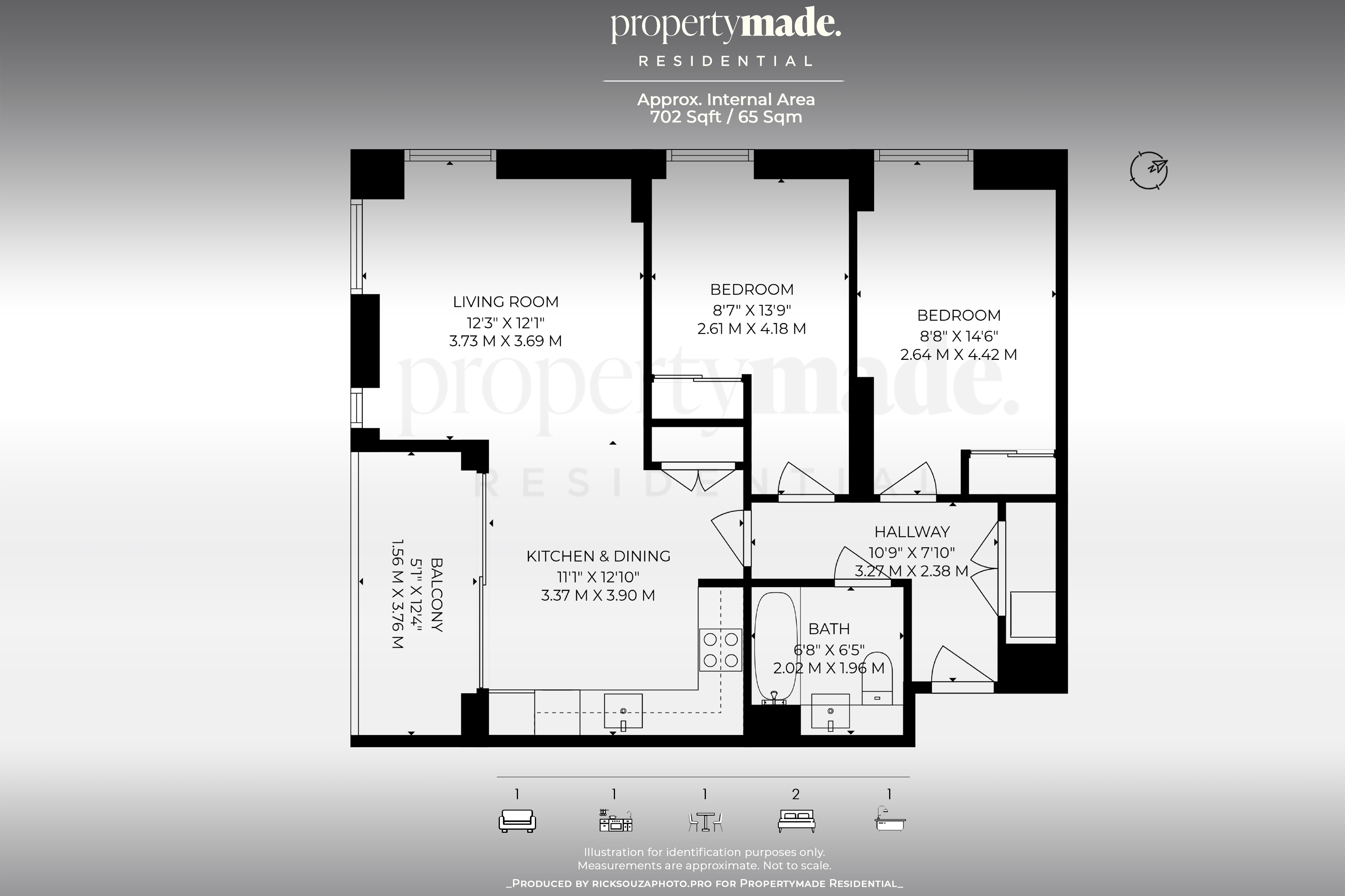 Vita Apartments, 1, Caithness Walk, Croydon, CR0 floorplan