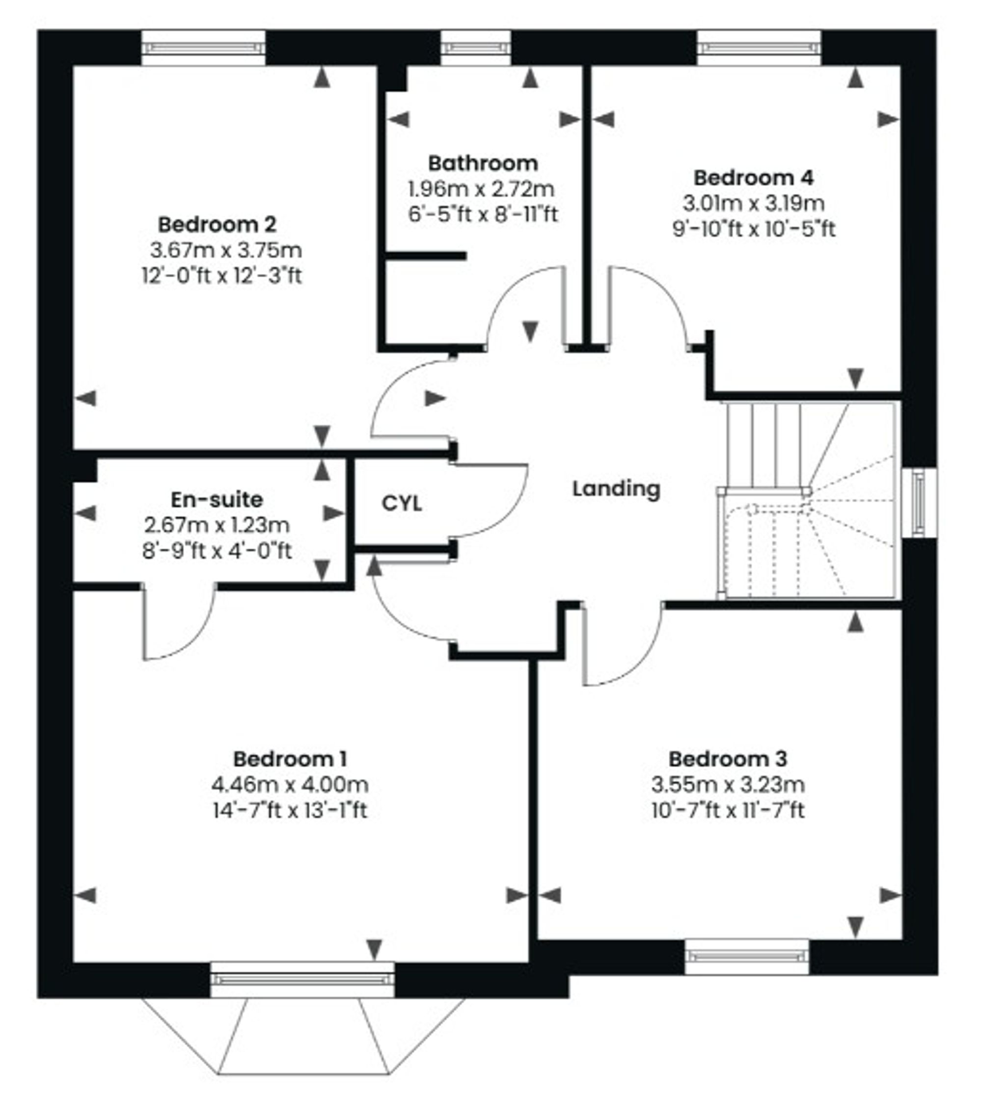 Plot 4, The Leamington, Willow Bank Road, Alderton floorplan