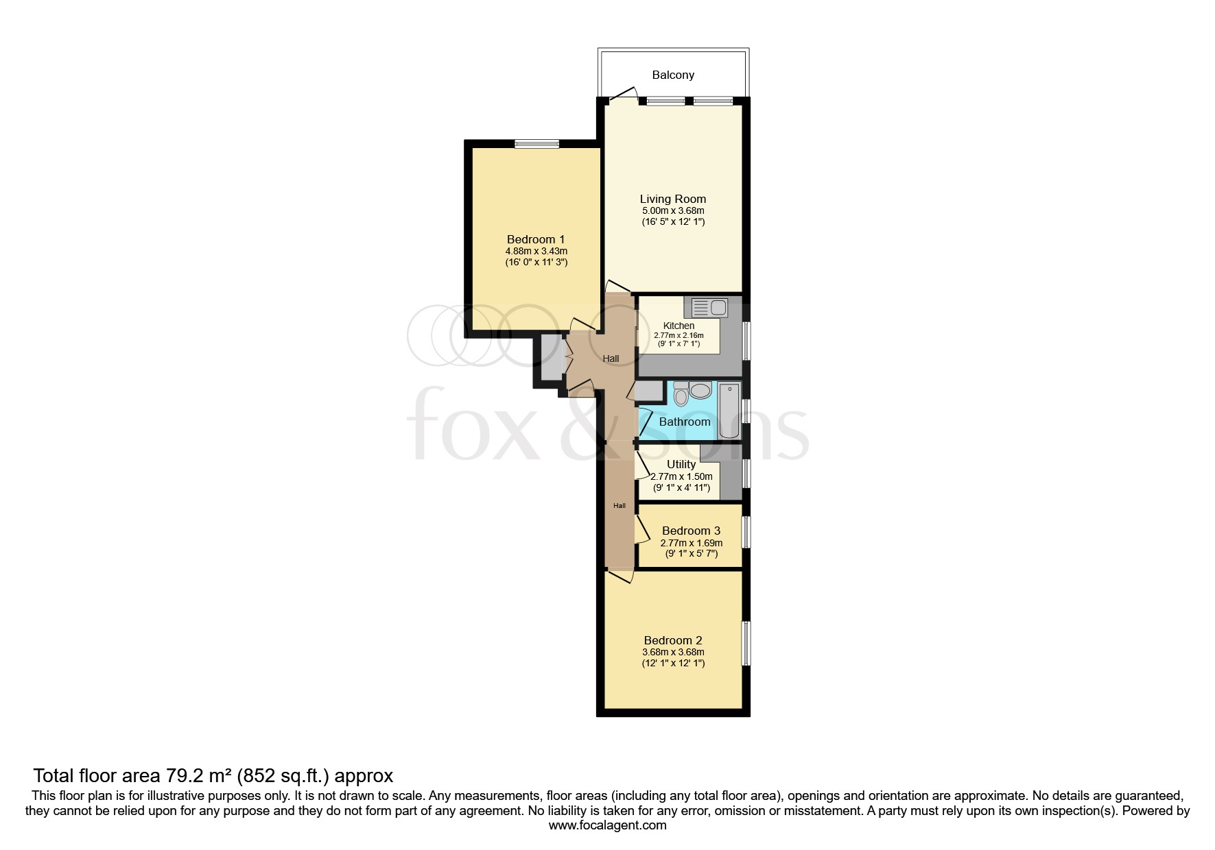 Upperton Road, Eastbourne BN21, 3 bedroom flat for sale - 69425395 ...