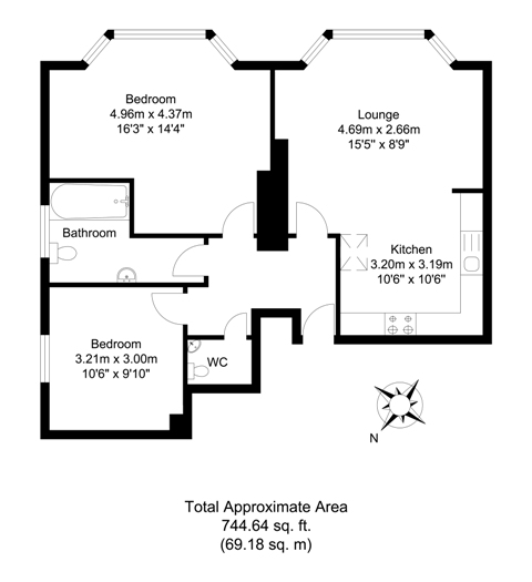 2 Bedrooms Flat to rent in Busbridge Lane, Godalming GU7