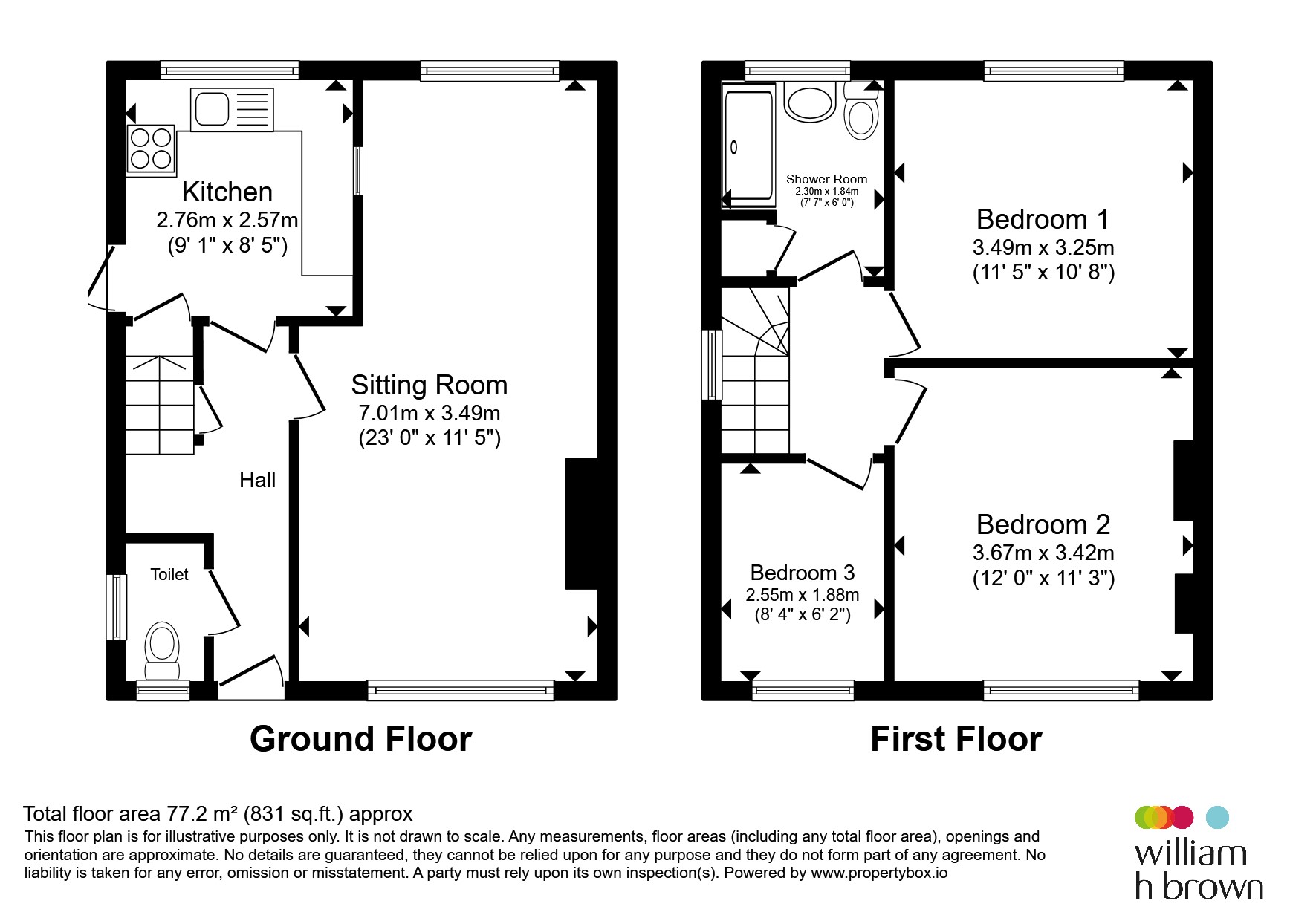 Rowlett Road, Corby floorplan
