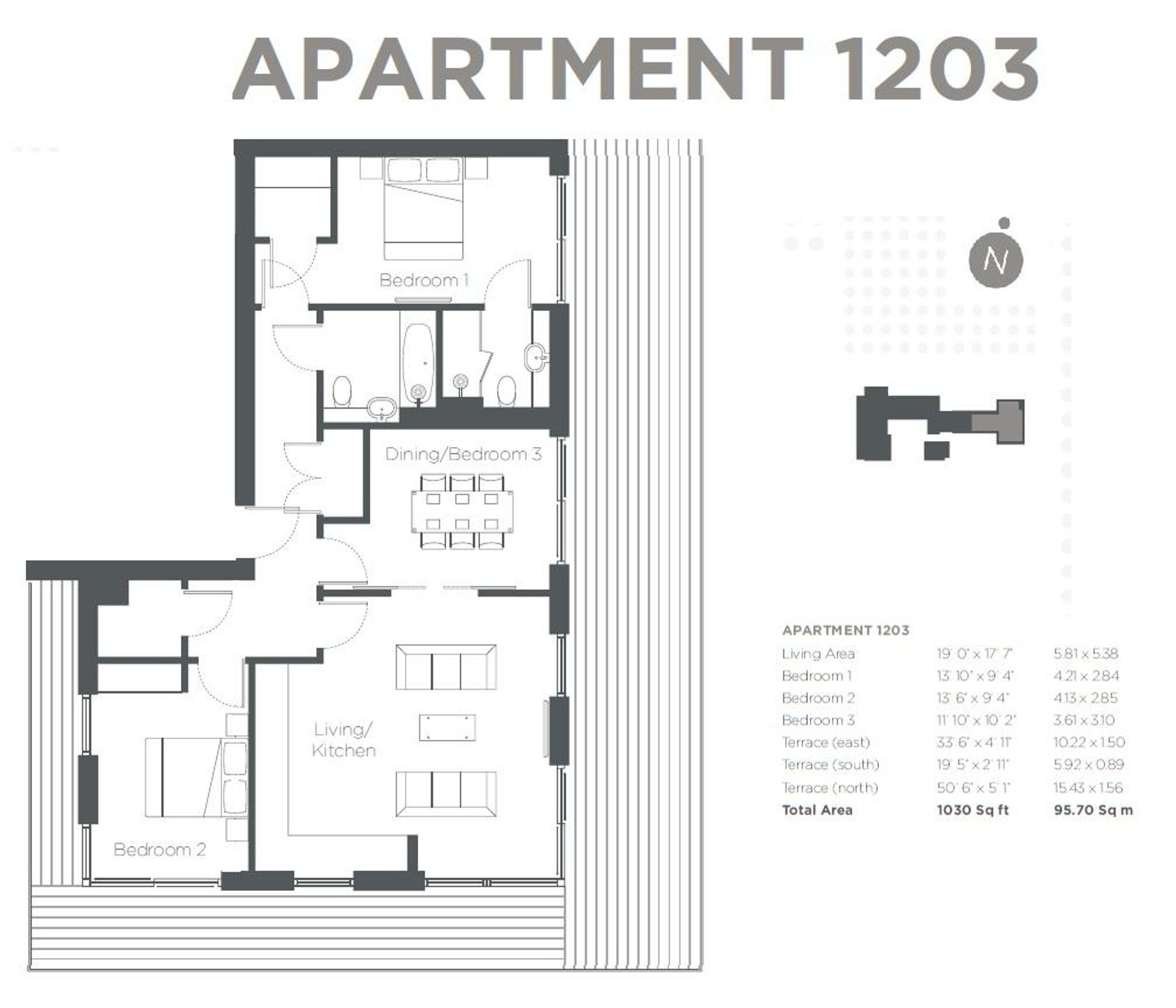 Flat 97, Northway House, London floorplan
