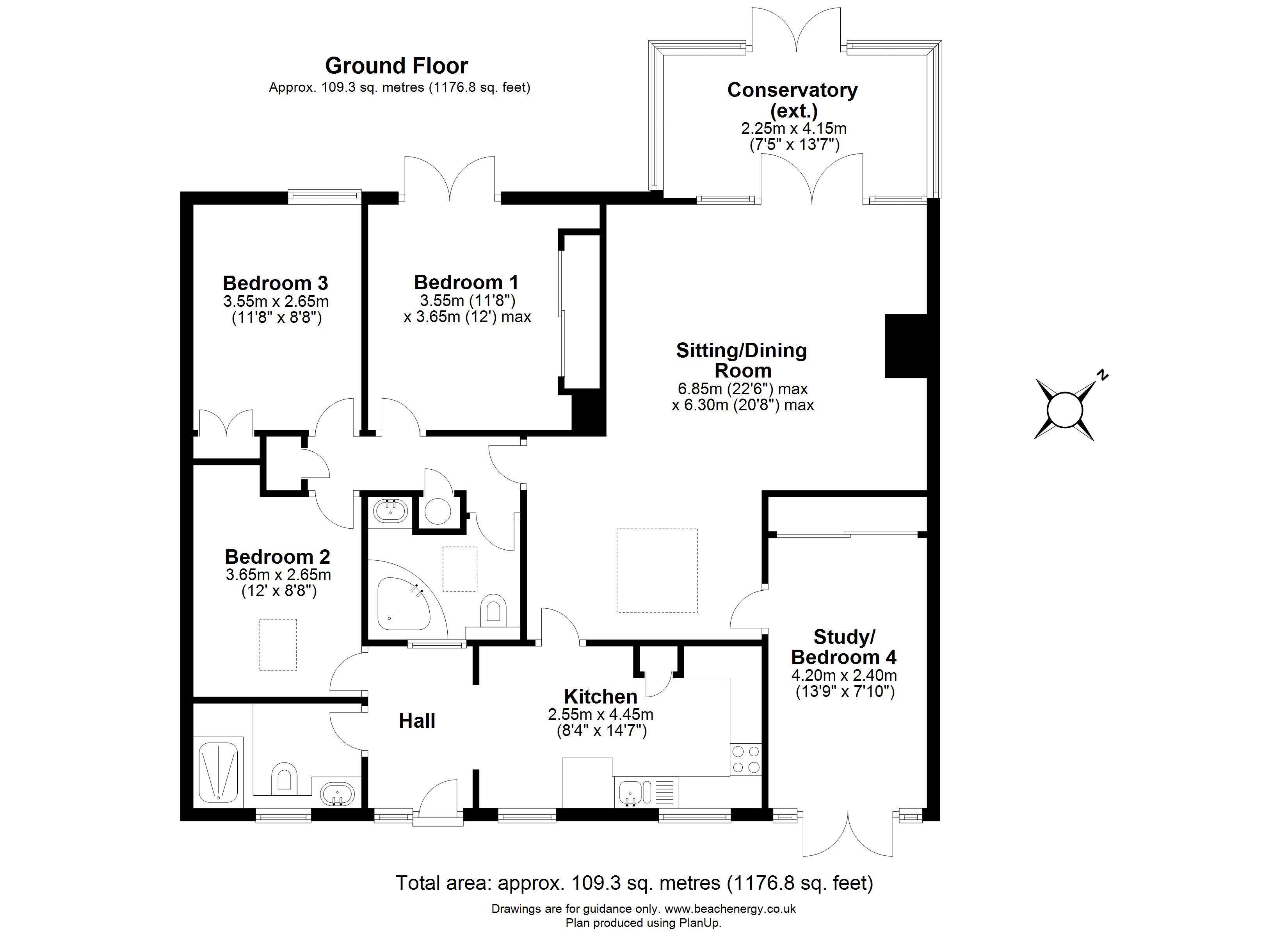 3 Bedrooms Semi-detached bungalow for sale in Acorn Avenue, Bar Hill CB23