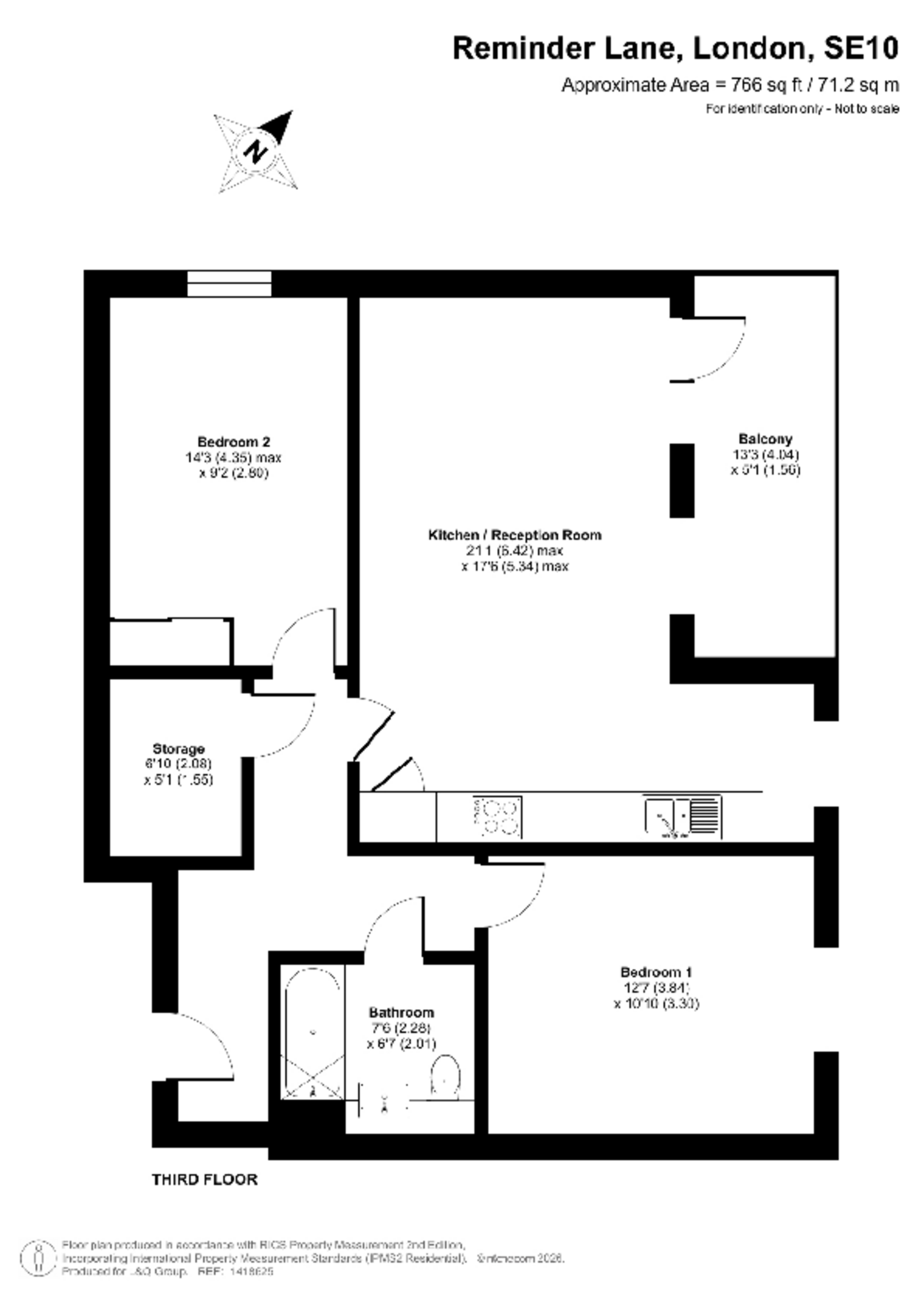 Reminder Lane, North Greenwich floorplan