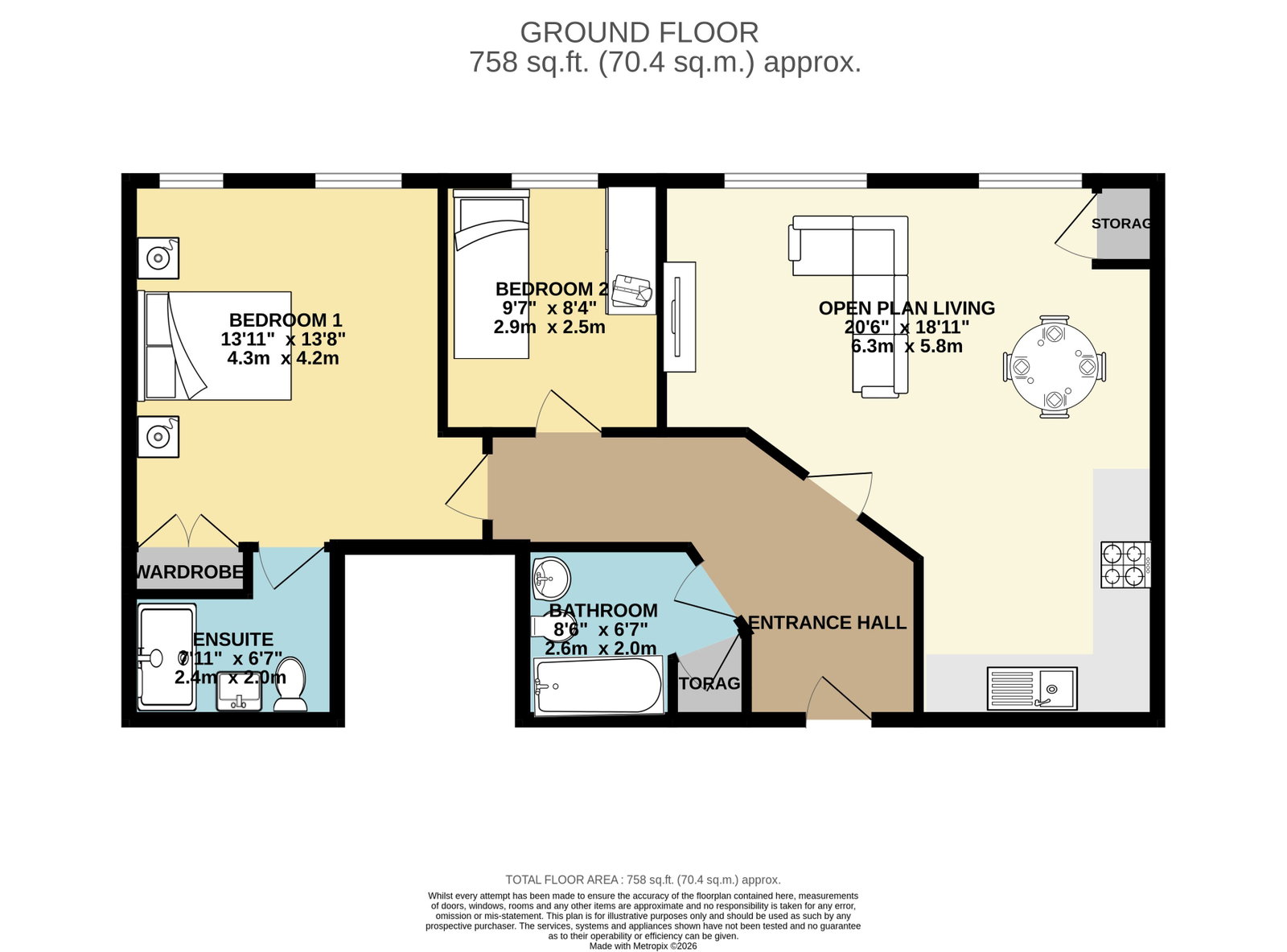 46, Acorn Gardens, Plymouth floorplan