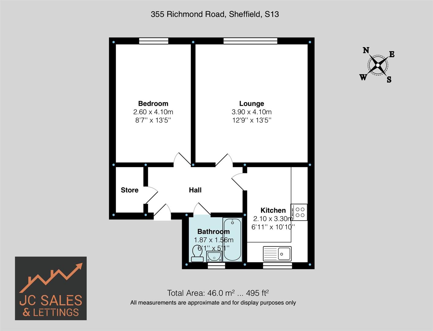 355, Richmond Road, Richmond, Sheffield floorplan